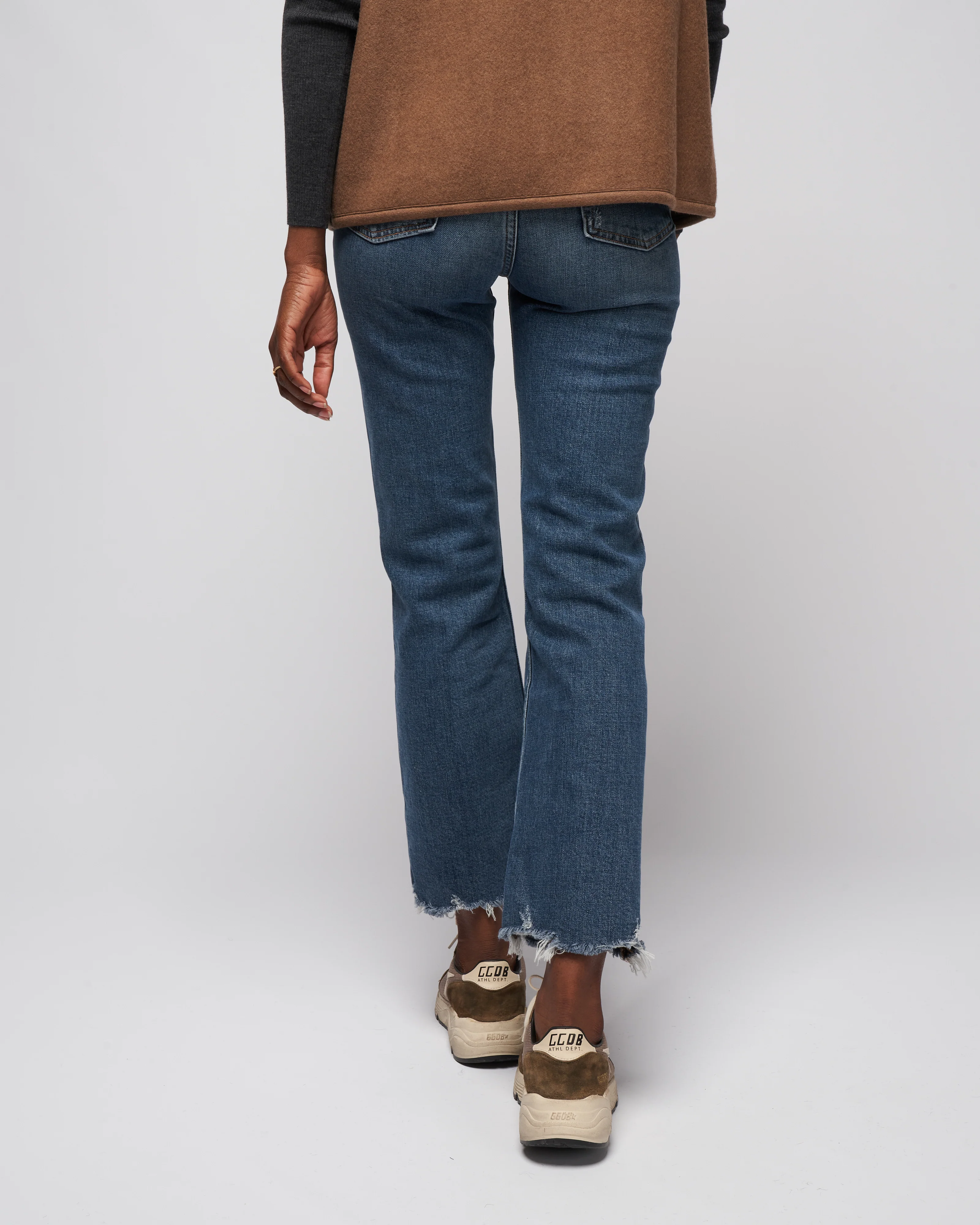 empire crop flare - dark vintage - Image 4