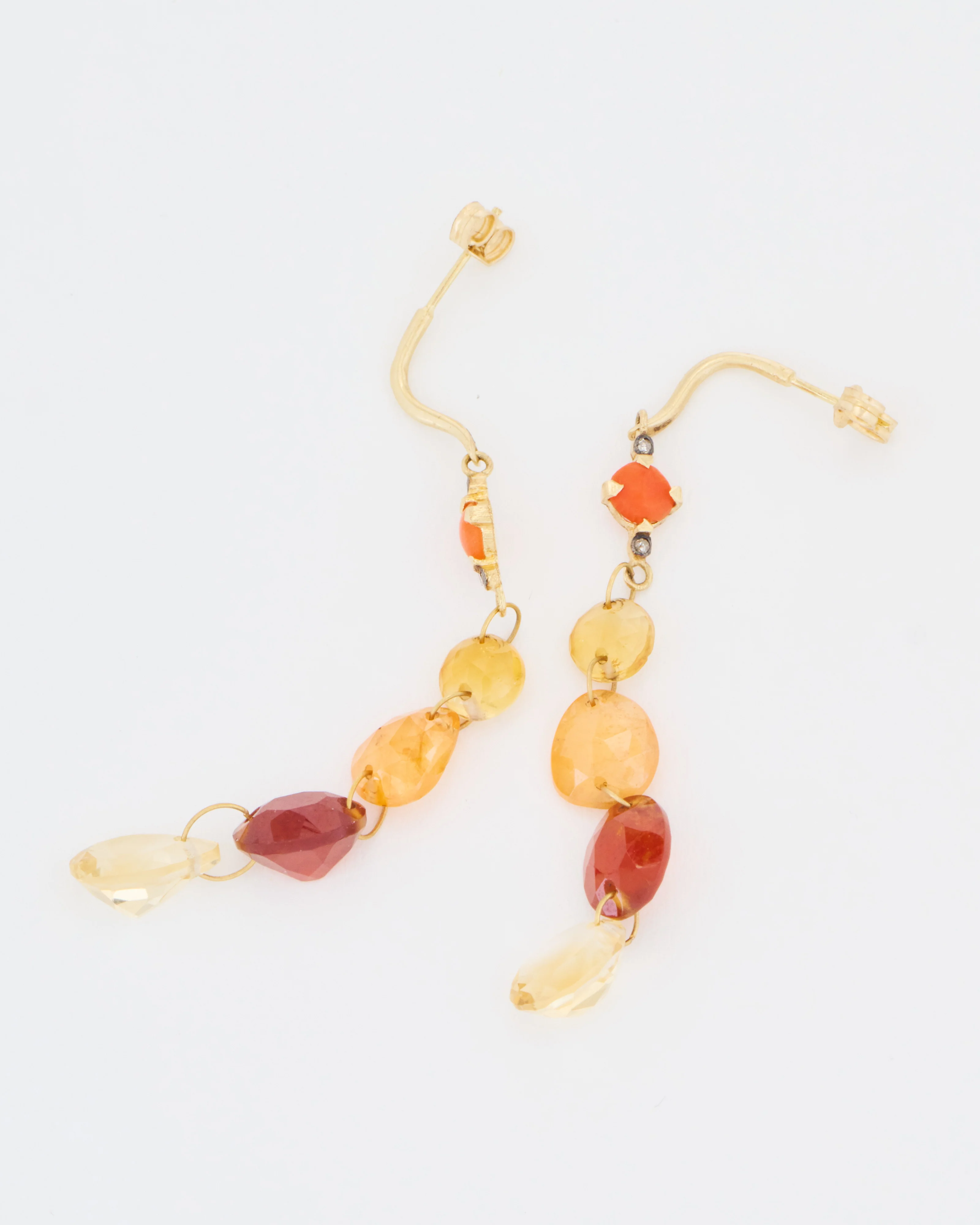 multi-stone drop earrings - Image 3