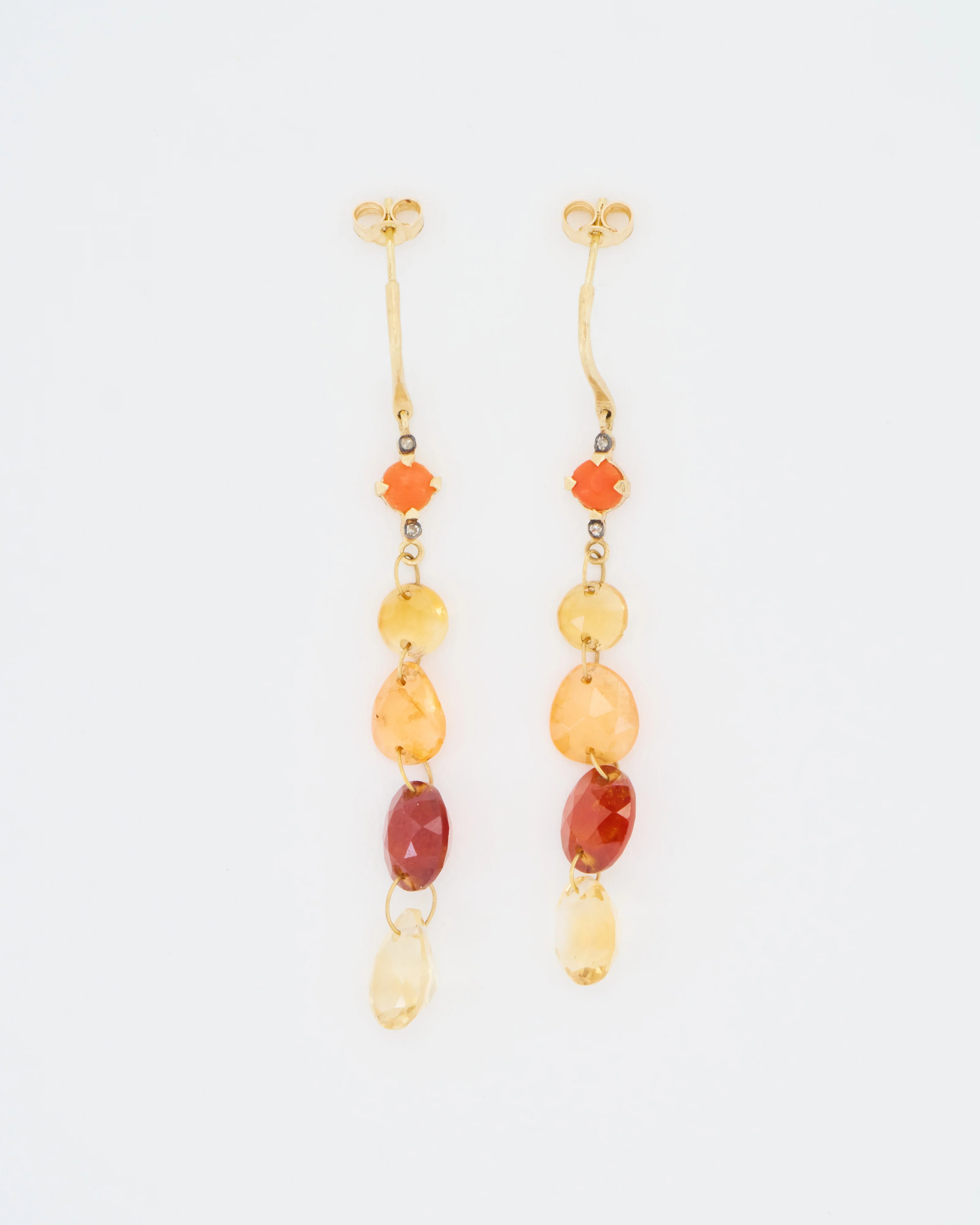 multi-stone drop earrings - Image 4