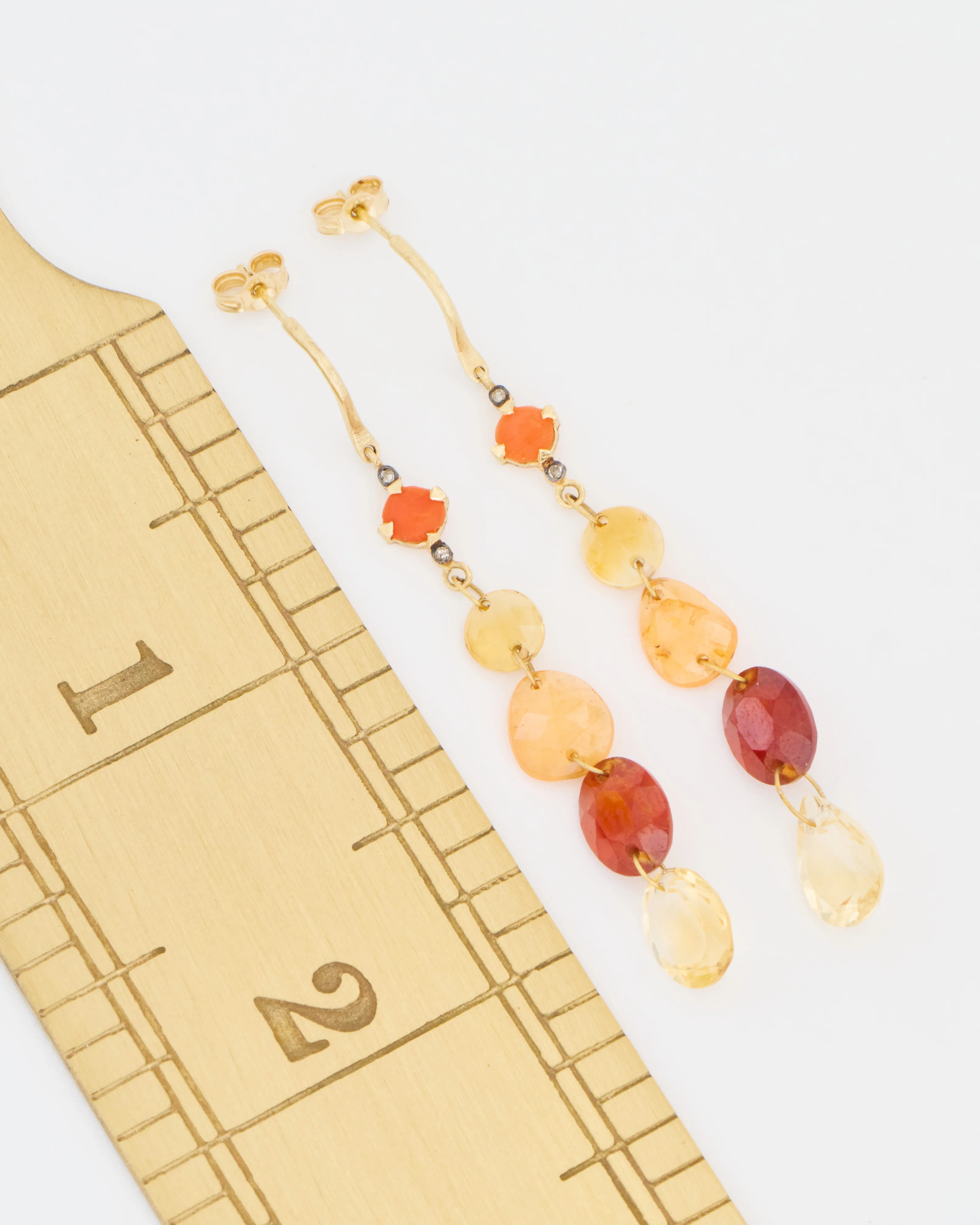 multi-stone drop earrings - Image 5