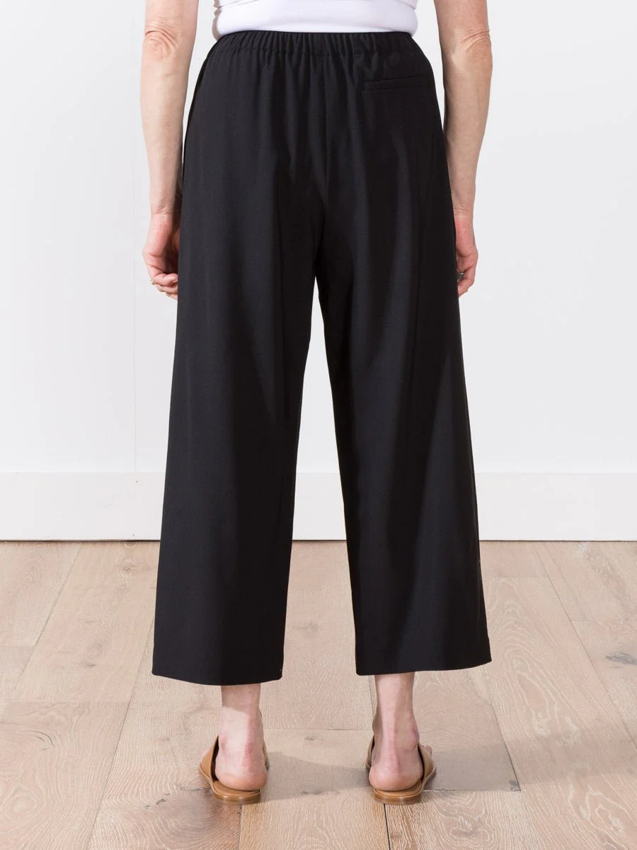 wide leg pull on pant black - Image 3
