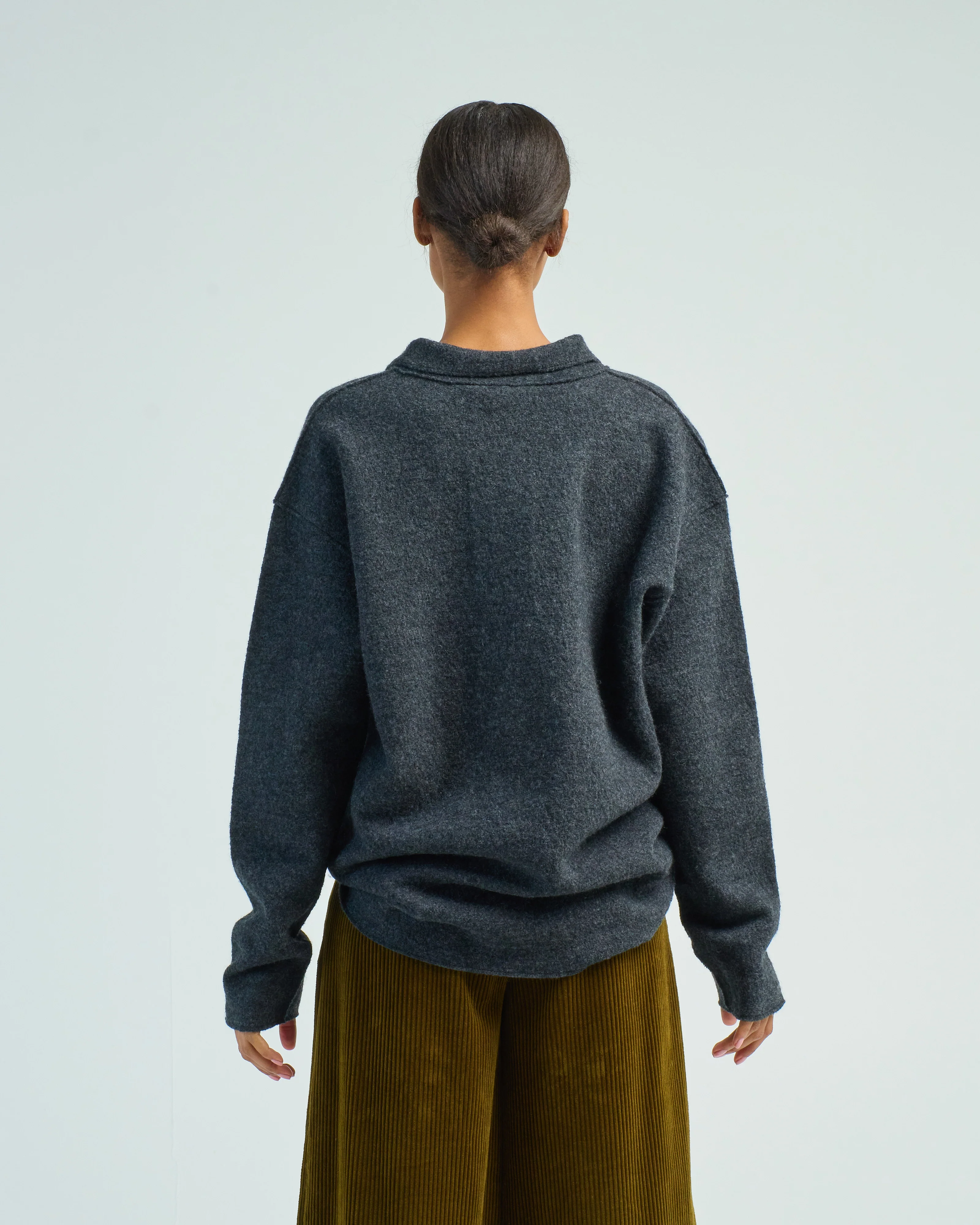 boiled wool pocket pullover - Image 4