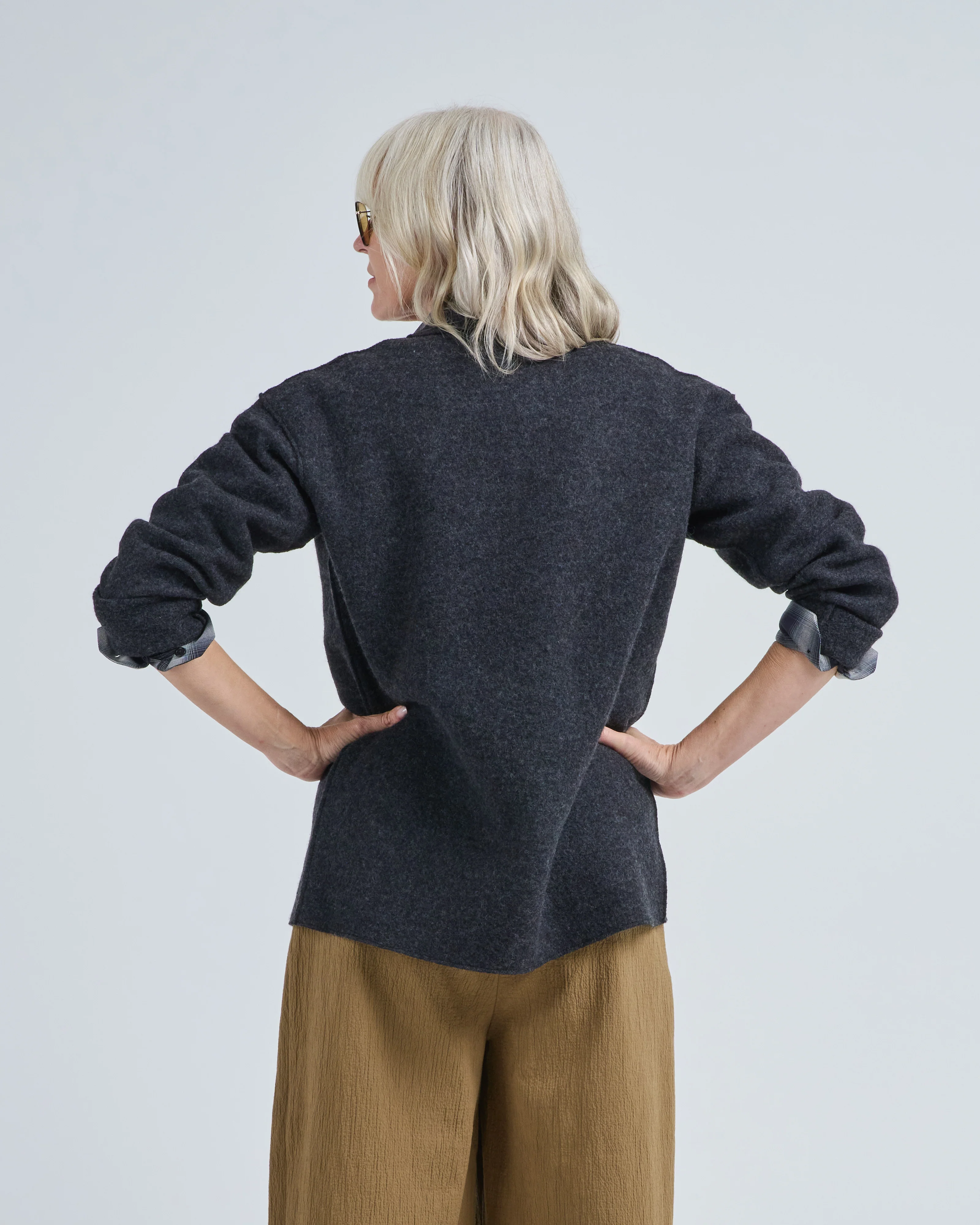 boiled wool shirt jacket - Image 5