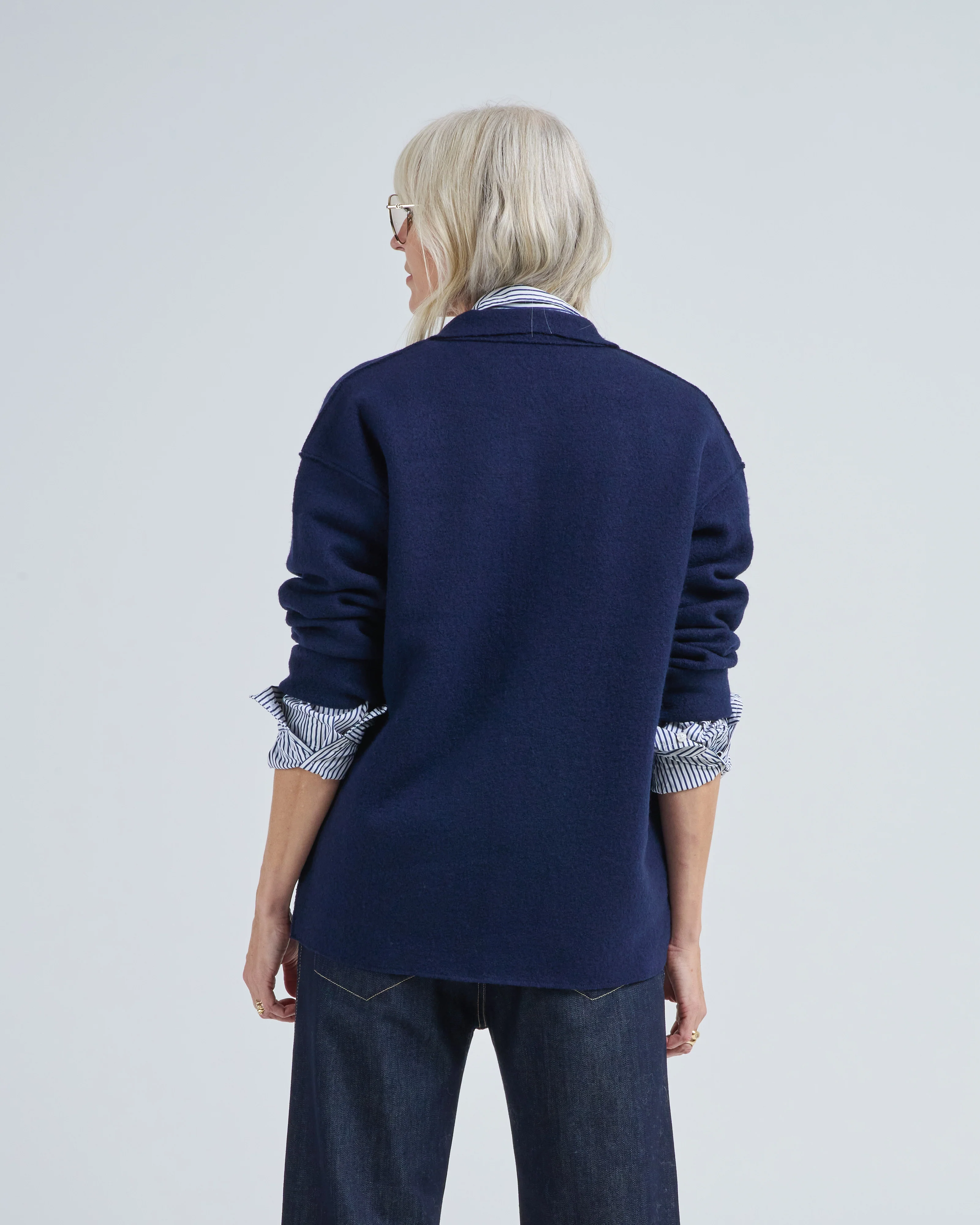 boiled wool shirt jacket - Image 3