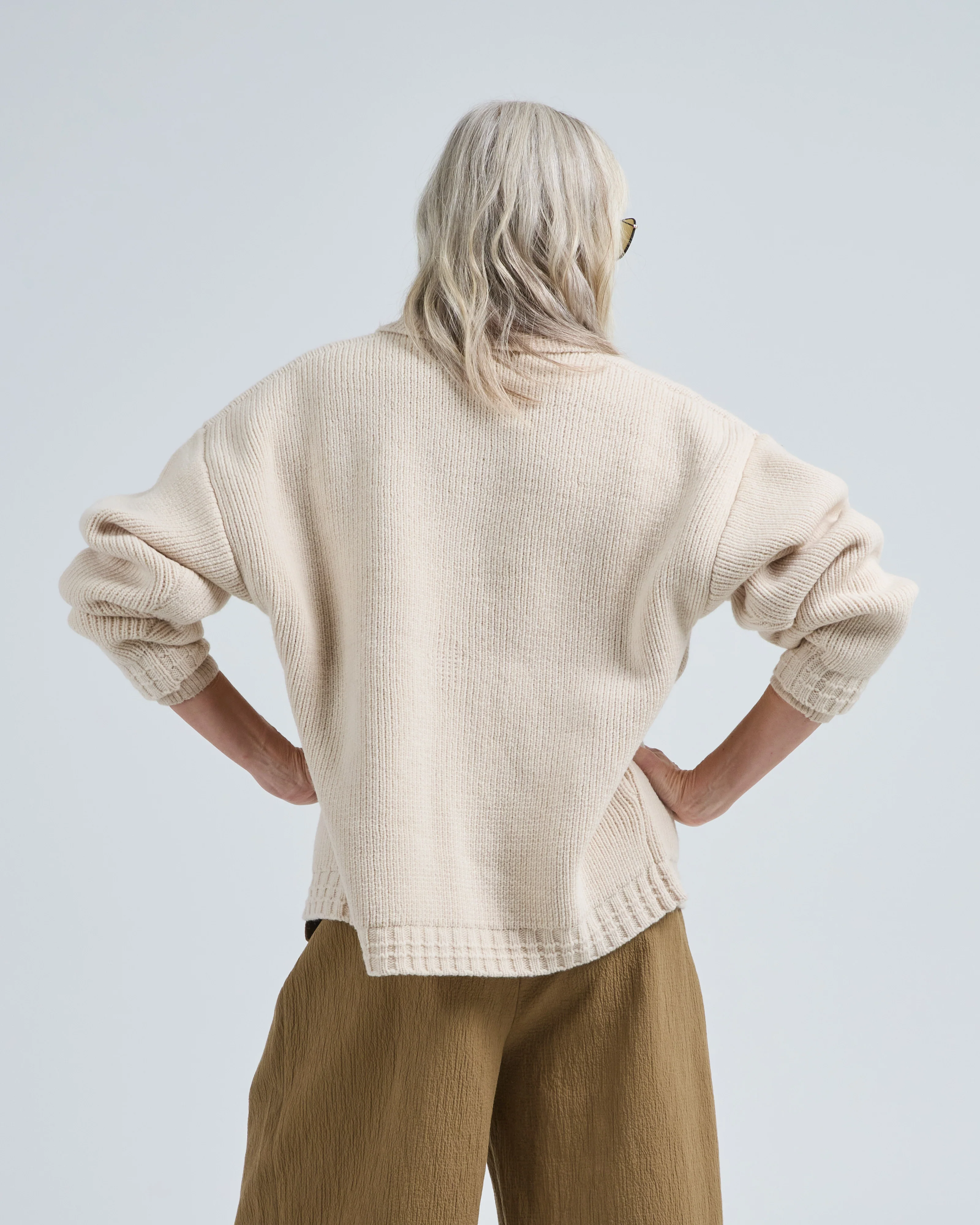 chunky collared cardigan - Image 5