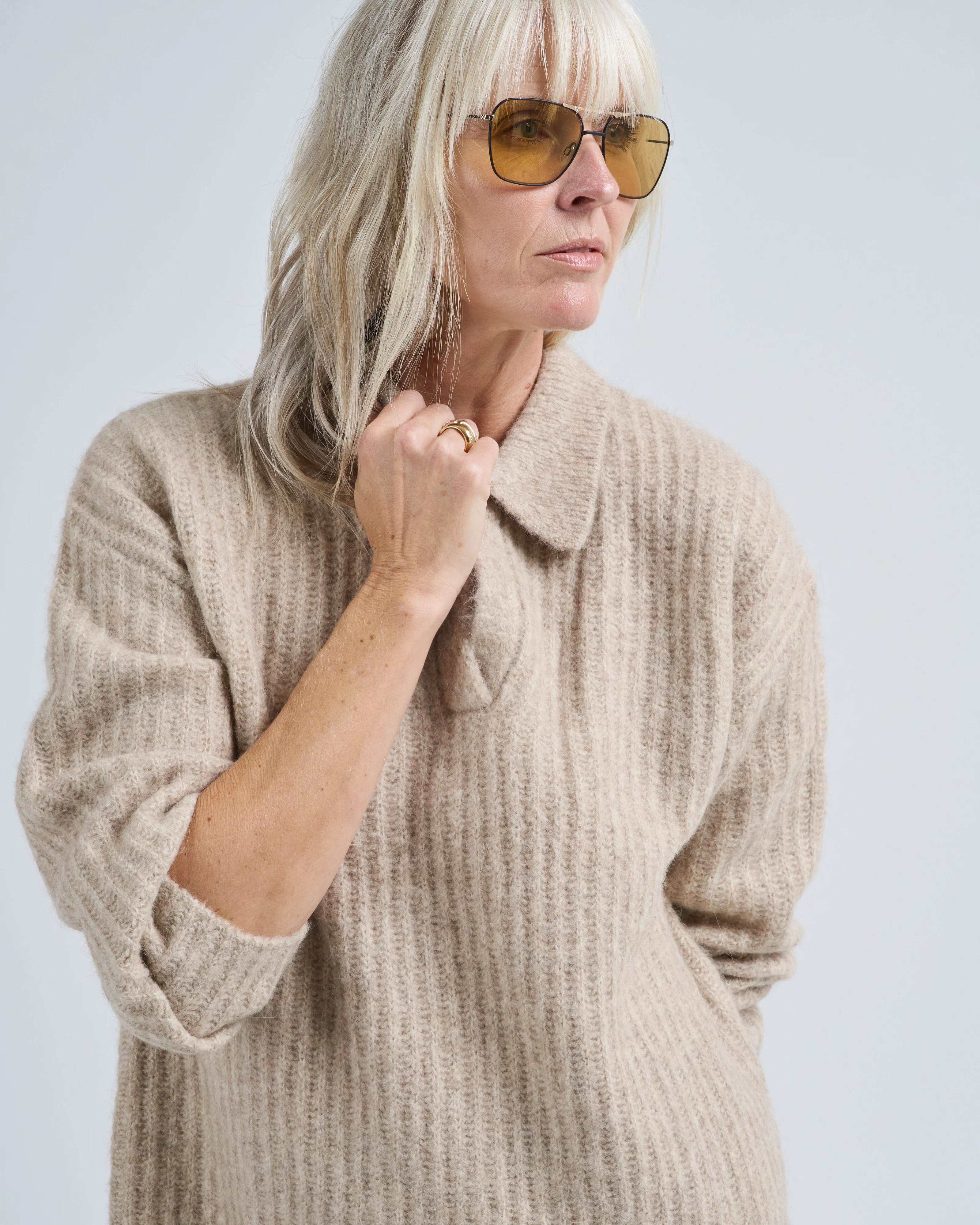 collared v-neck jumper - Image 5