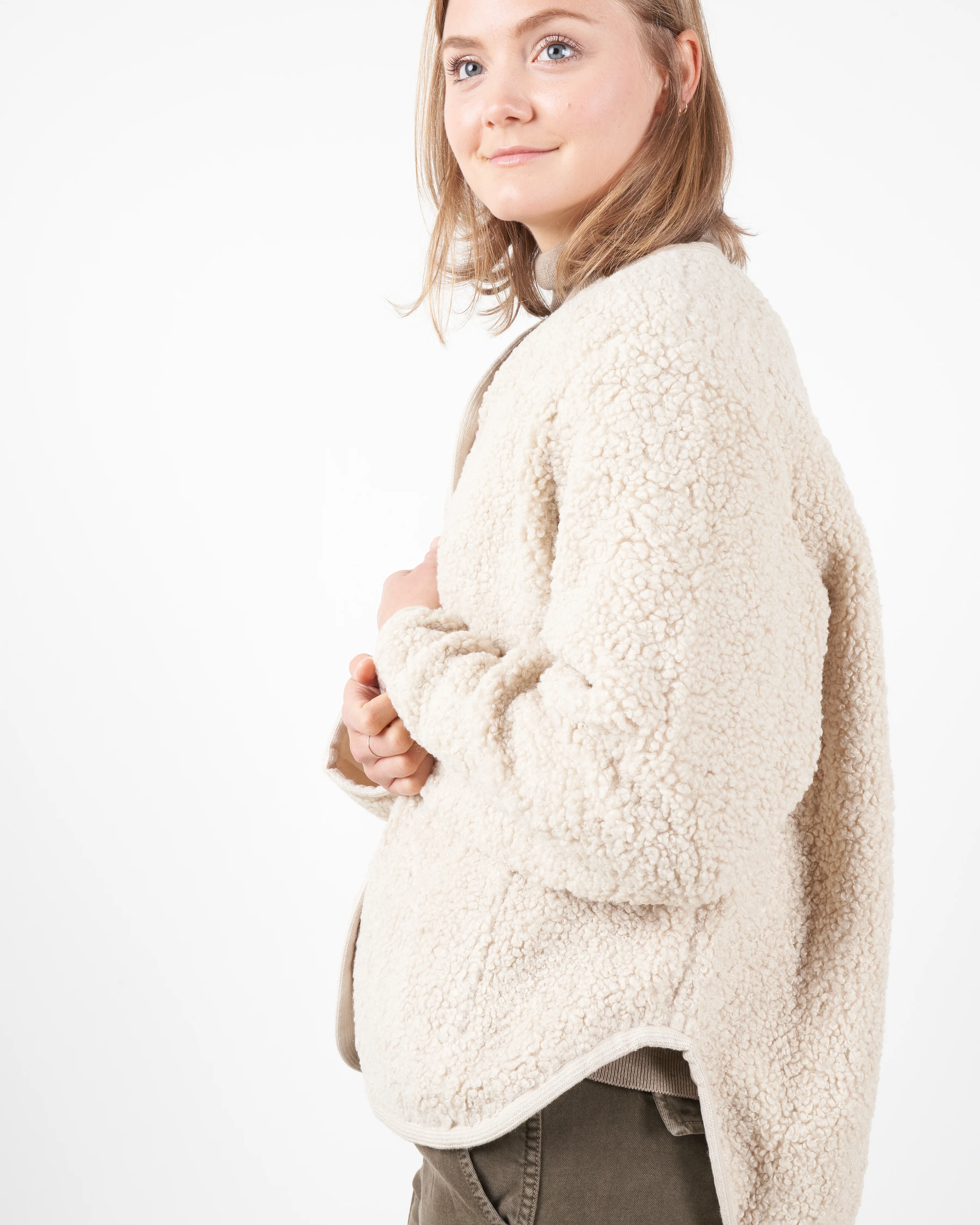curly jacket - dove - Image 2