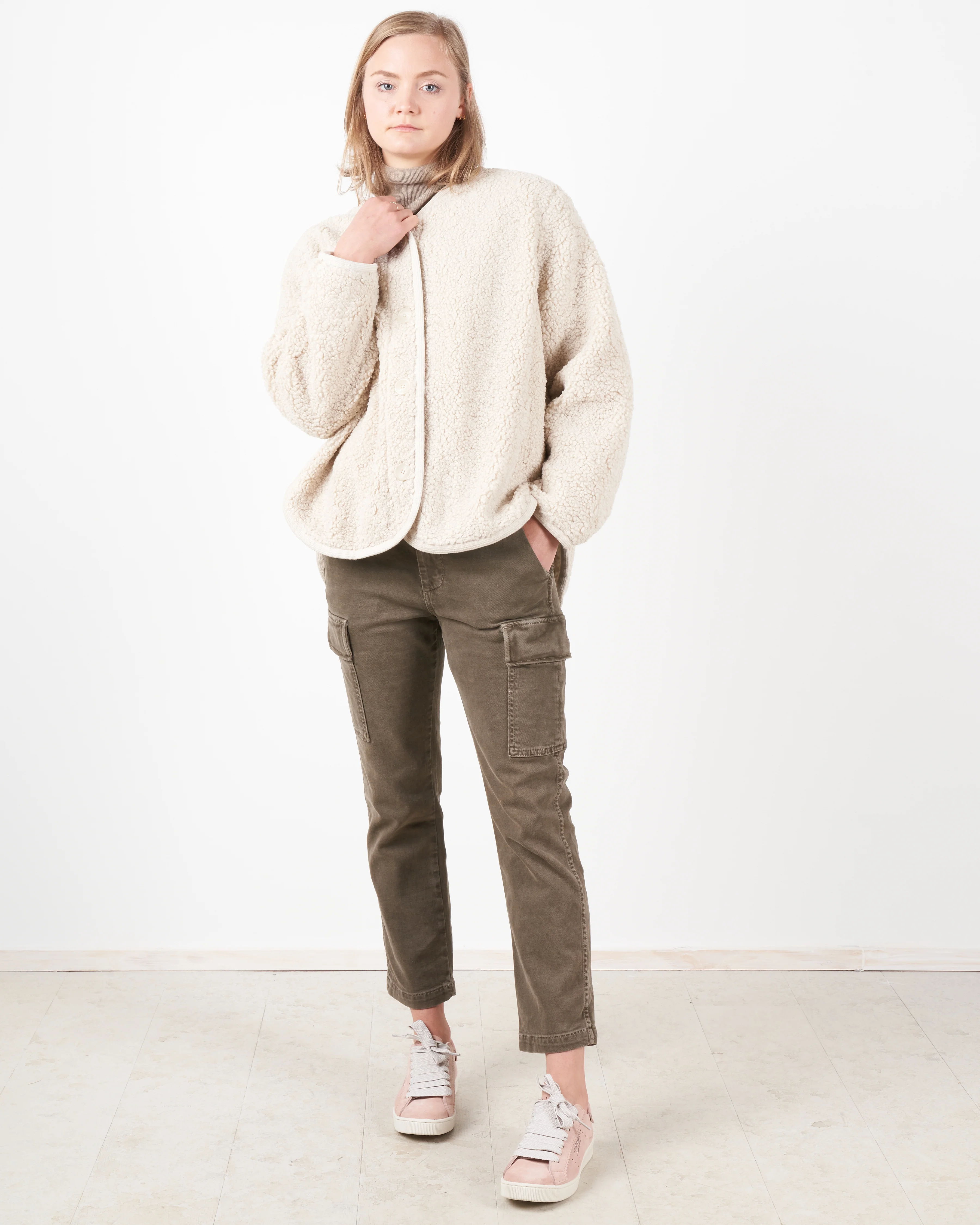 curly jacket - dove - Image 4