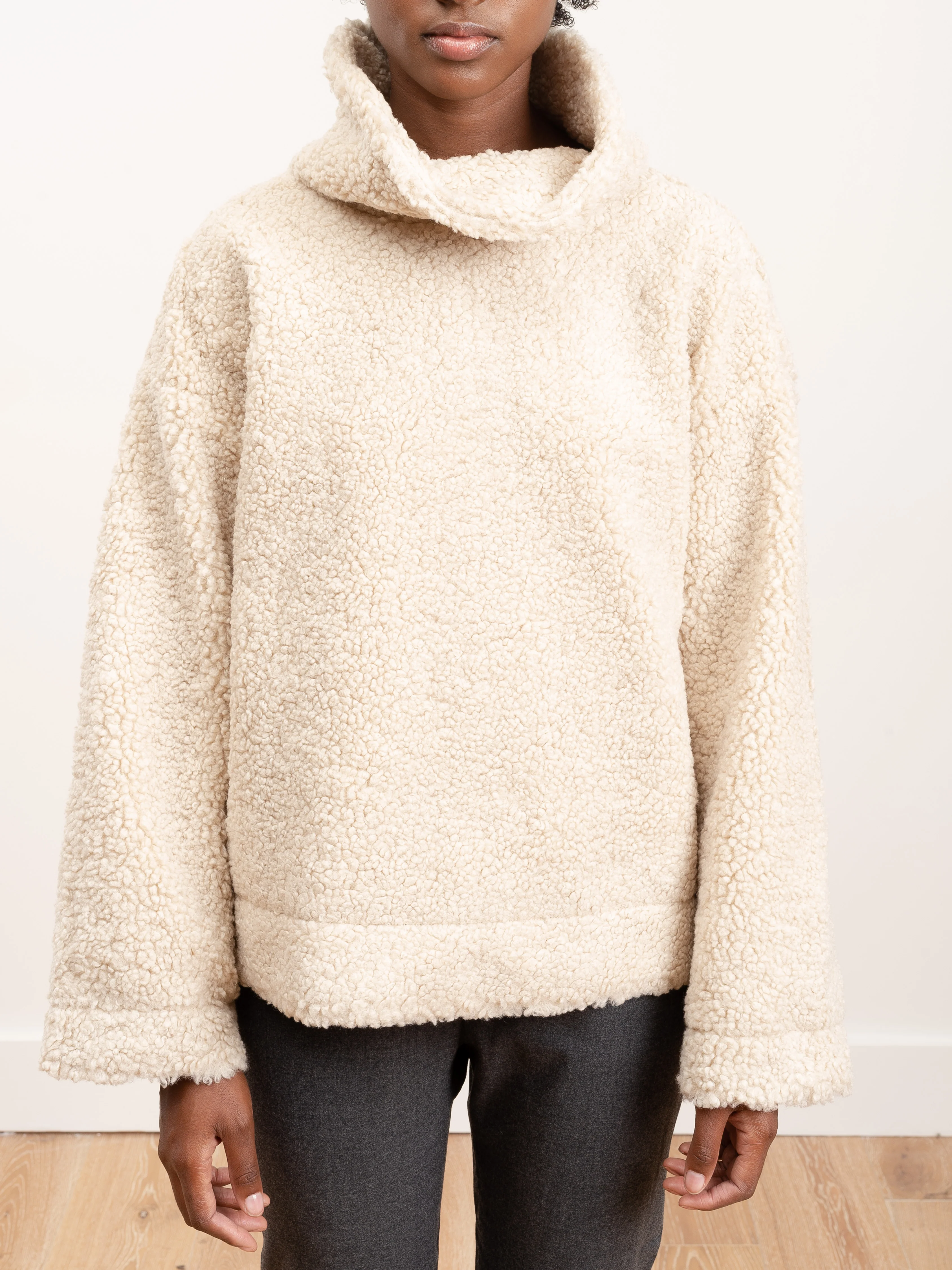 curly turtleneck - dove - Image 2