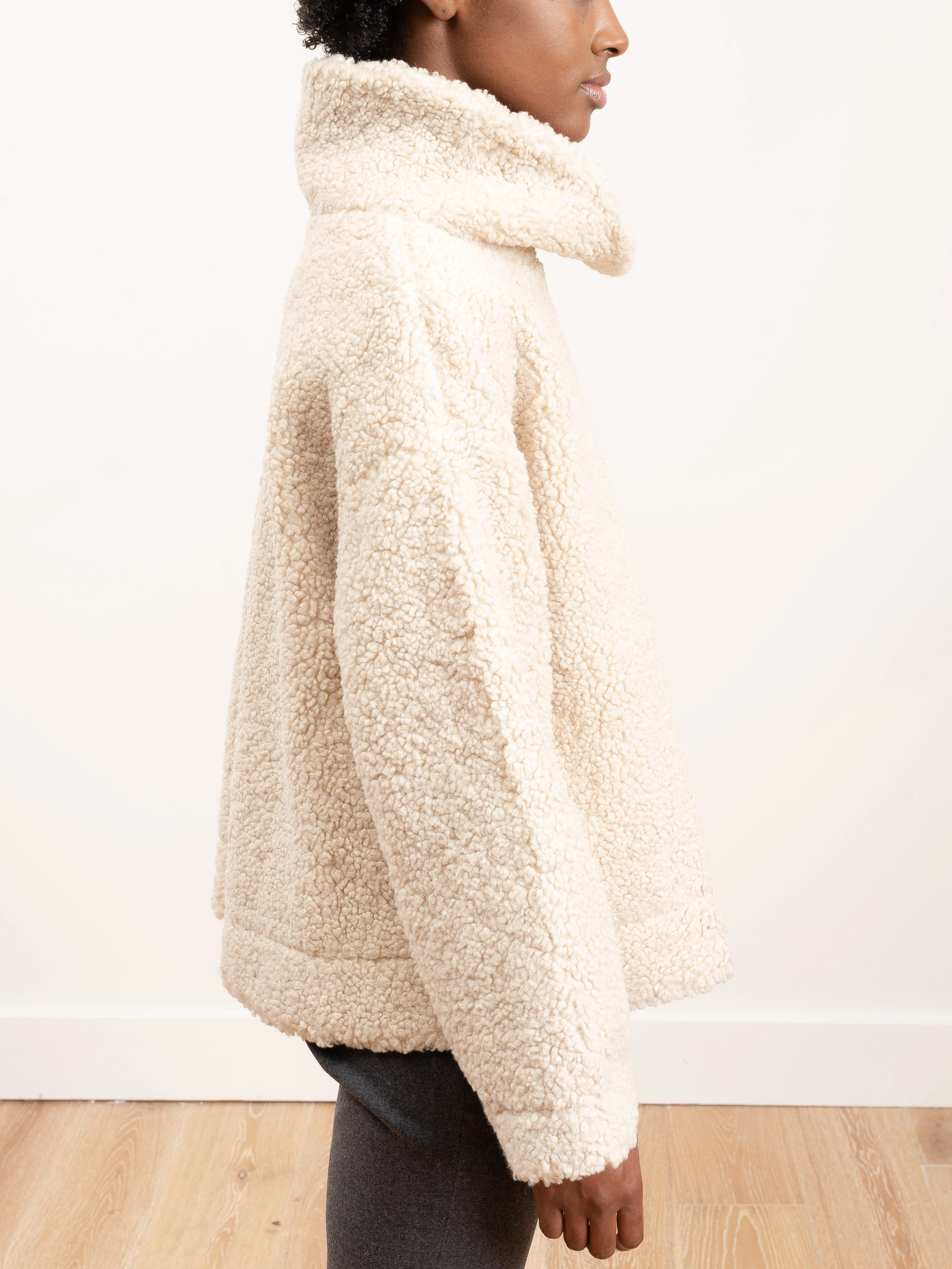 curly turtleneck - dove - Image 3