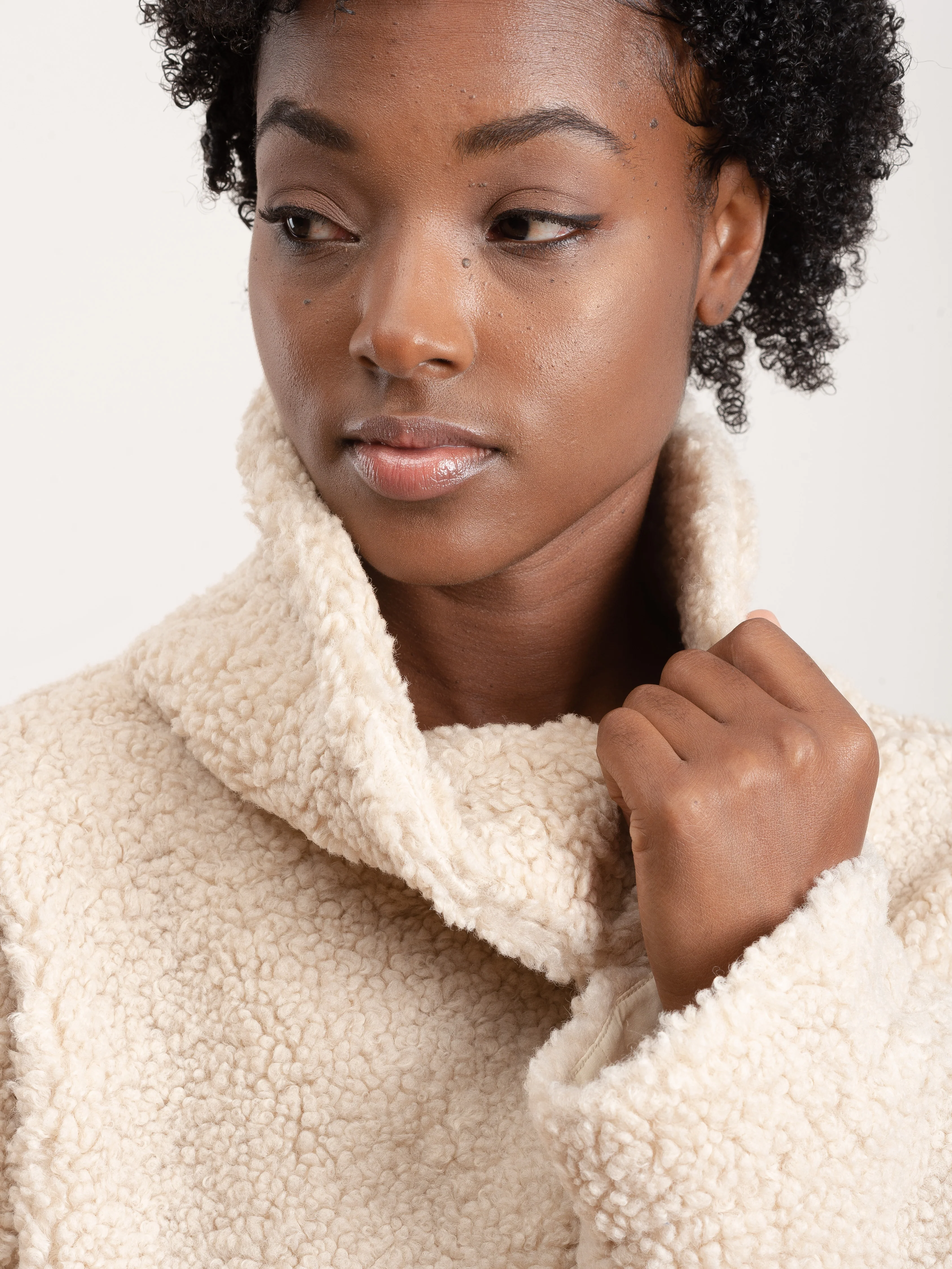 curly turtleneck - dove - Image 5