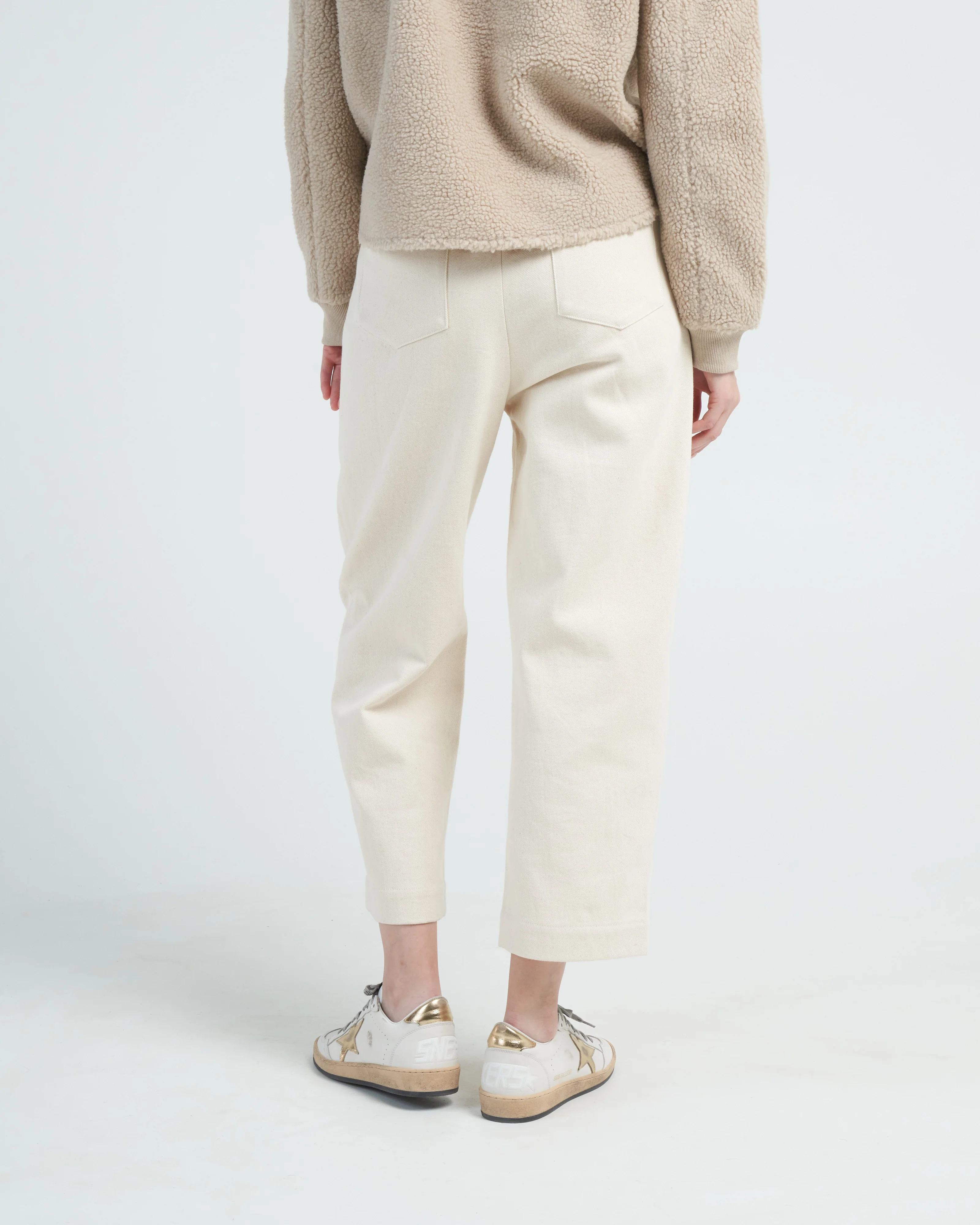 curve leg trouser - off white - Image 4