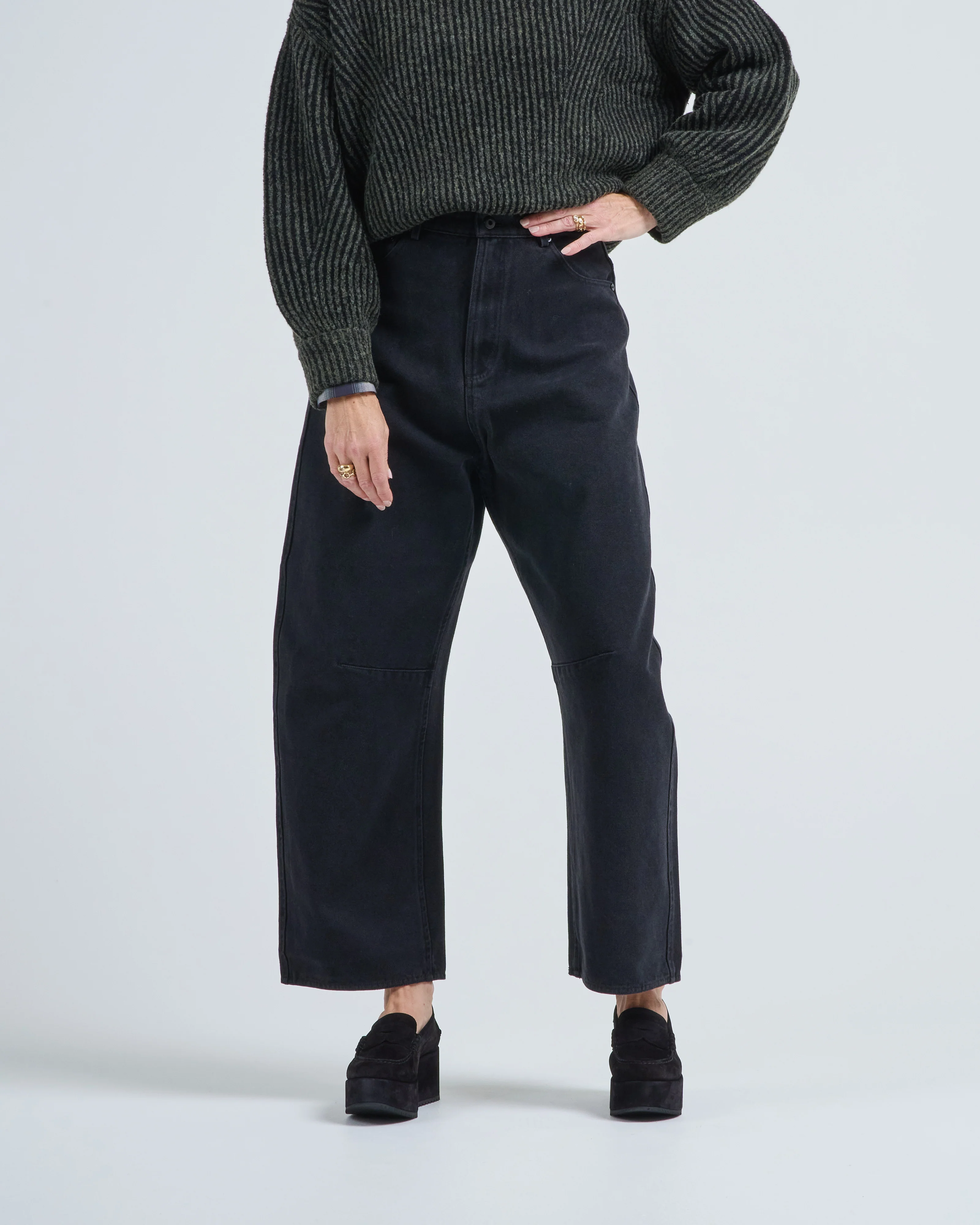curve legged work trouser - Image 3