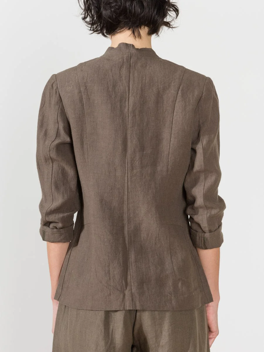 deconstructed blazer - moss - Image 4