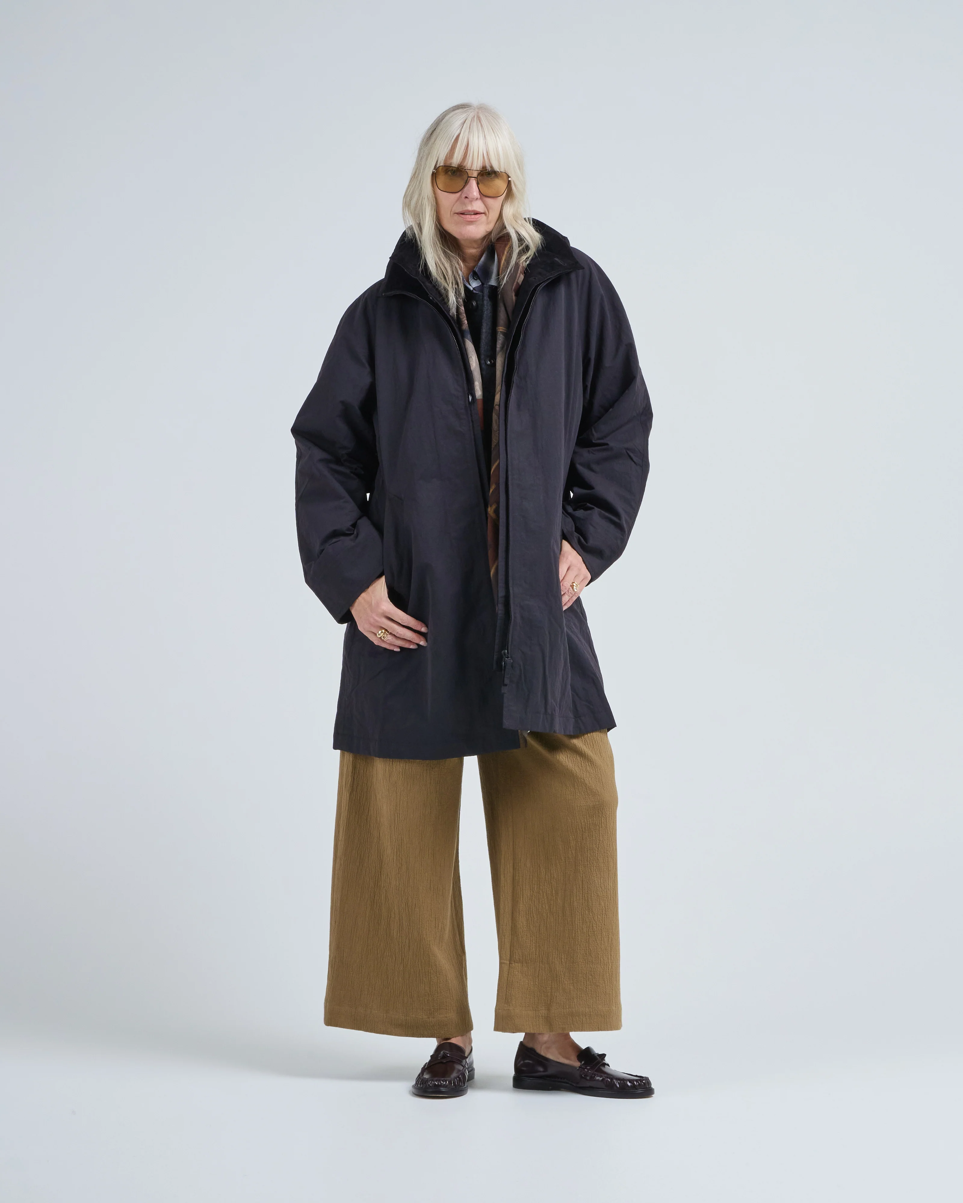 double collar overcoat - Image 2