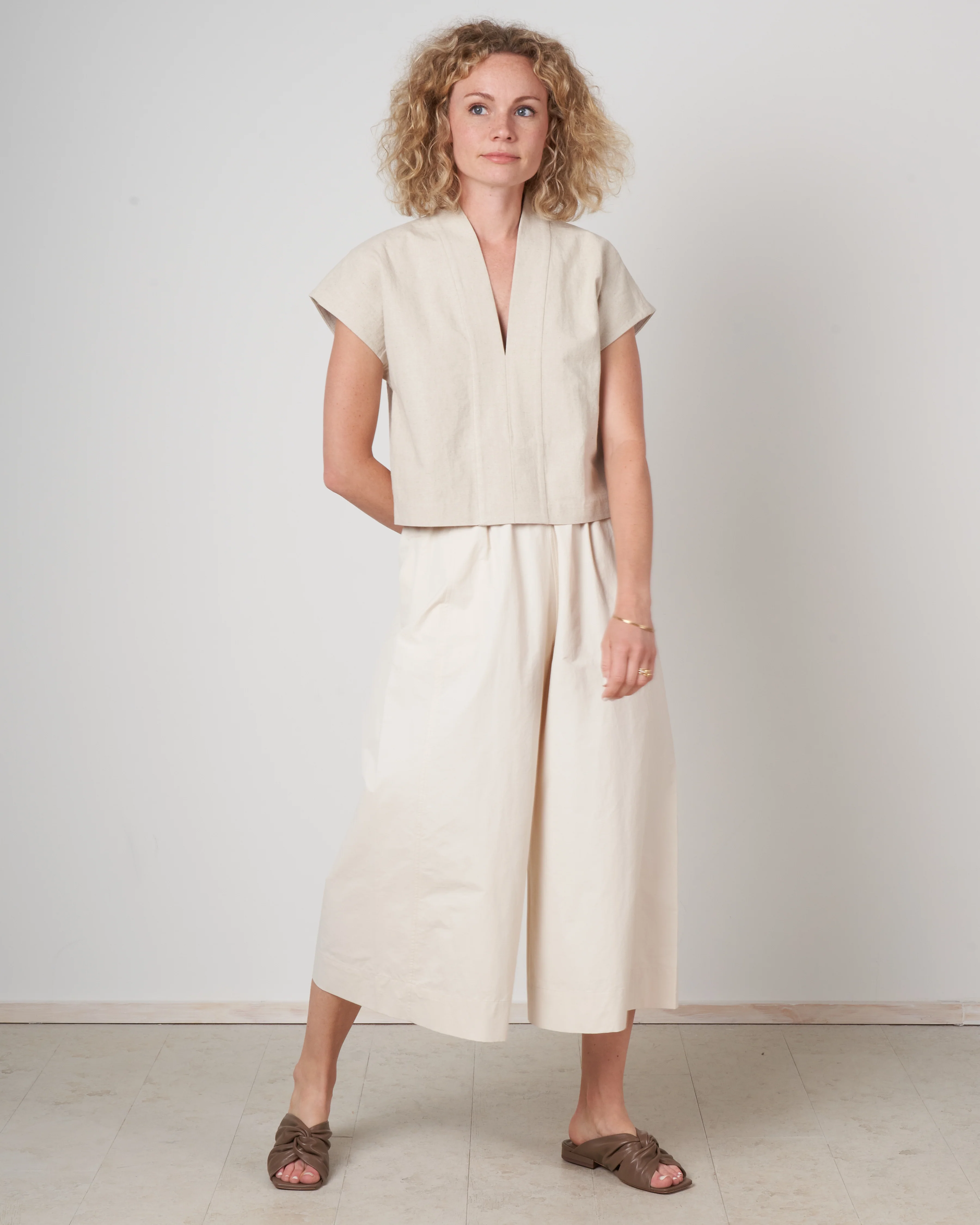elastic culotte - bone white - Image 5