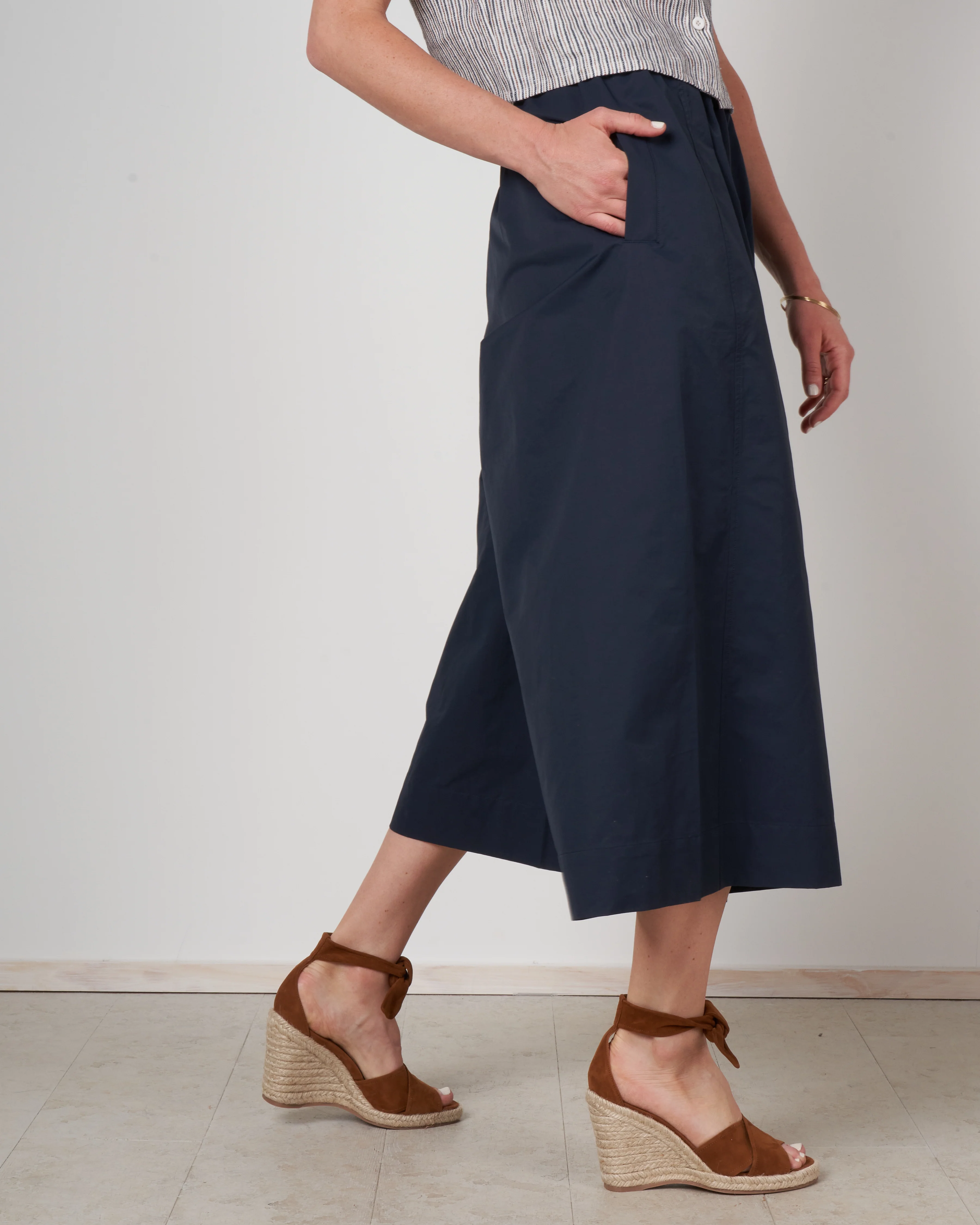 elastic culotte - navy - Image 2