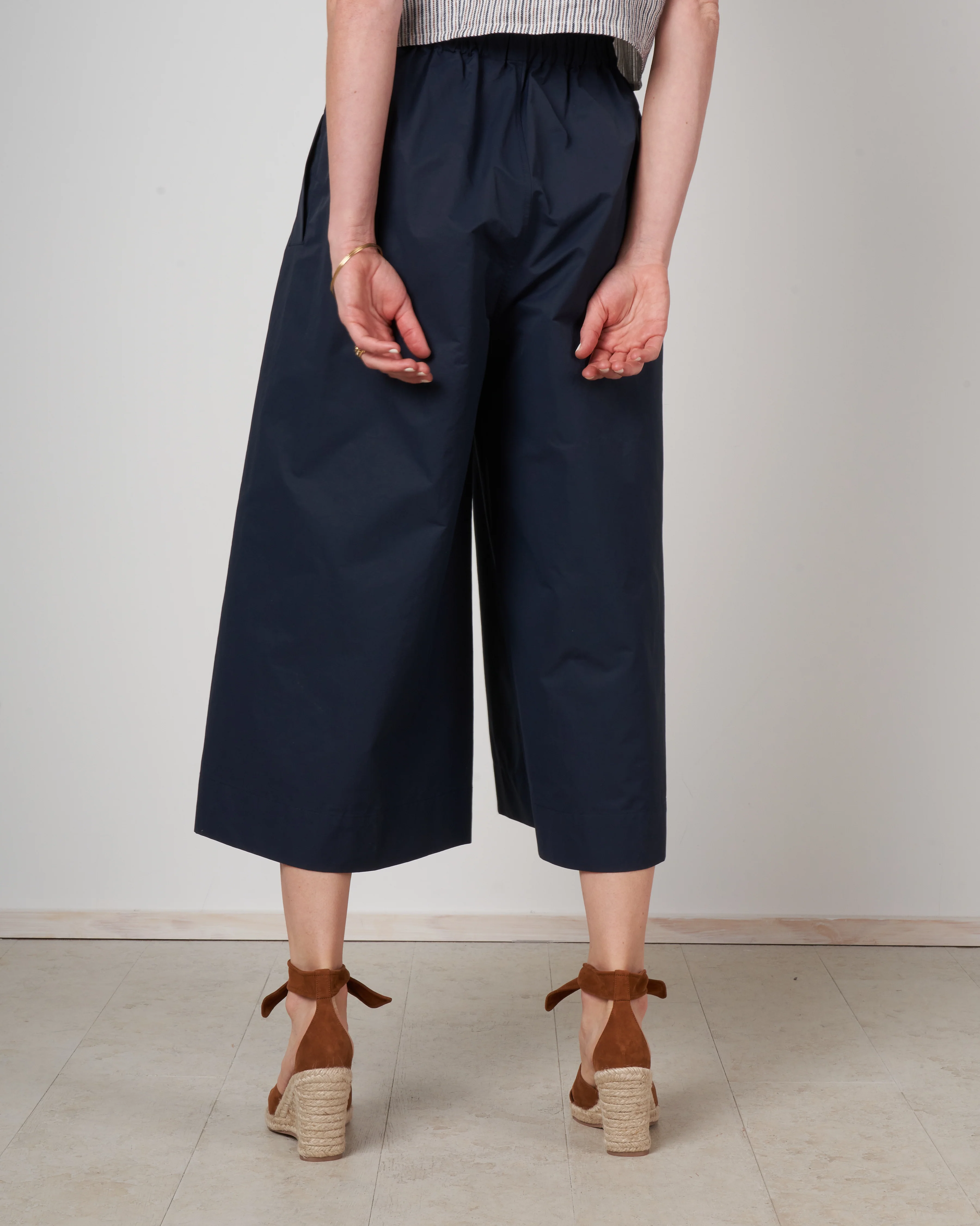 elastic culotte - navy - Image 4