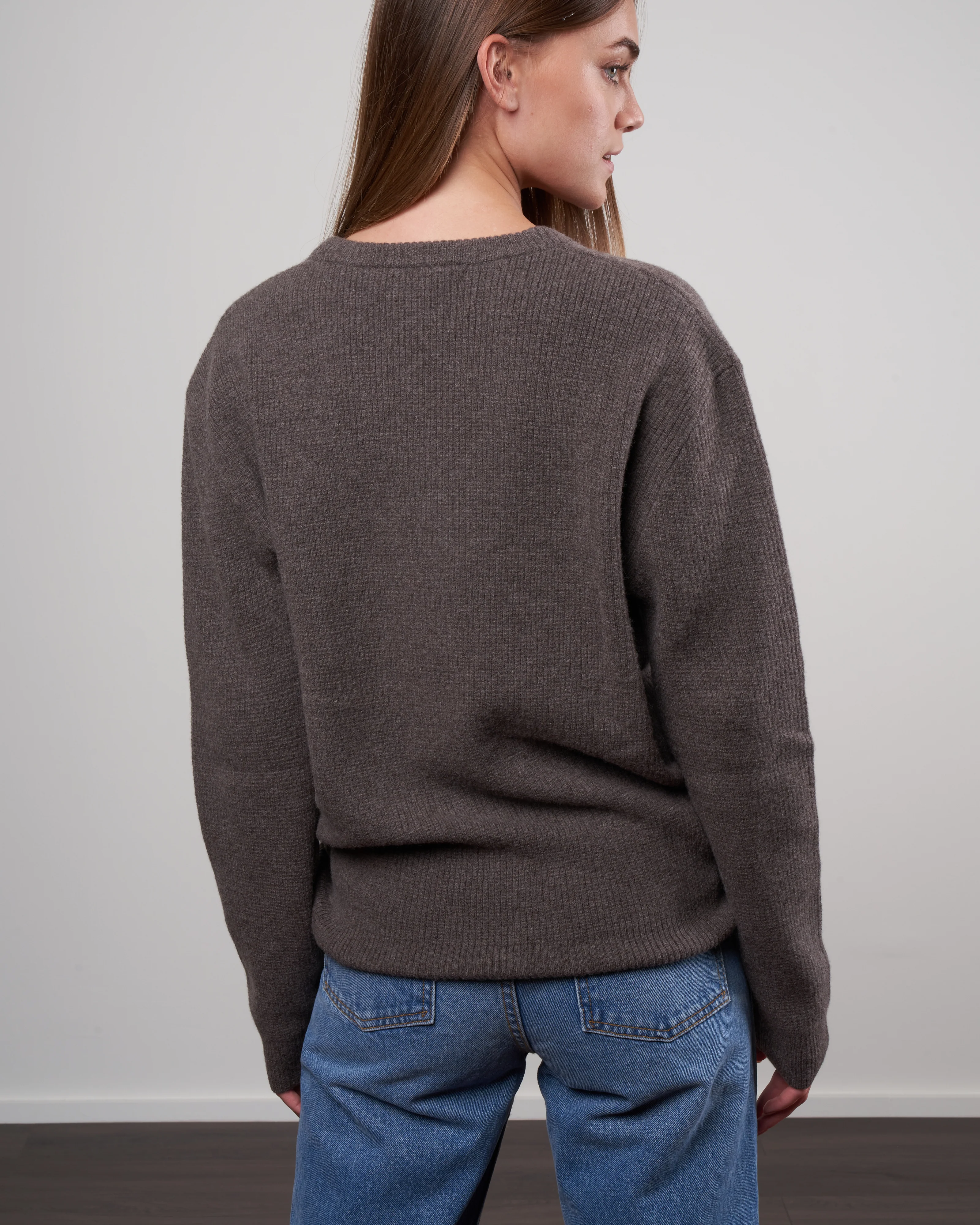 everyday crewneck sweater - umber - Image 4