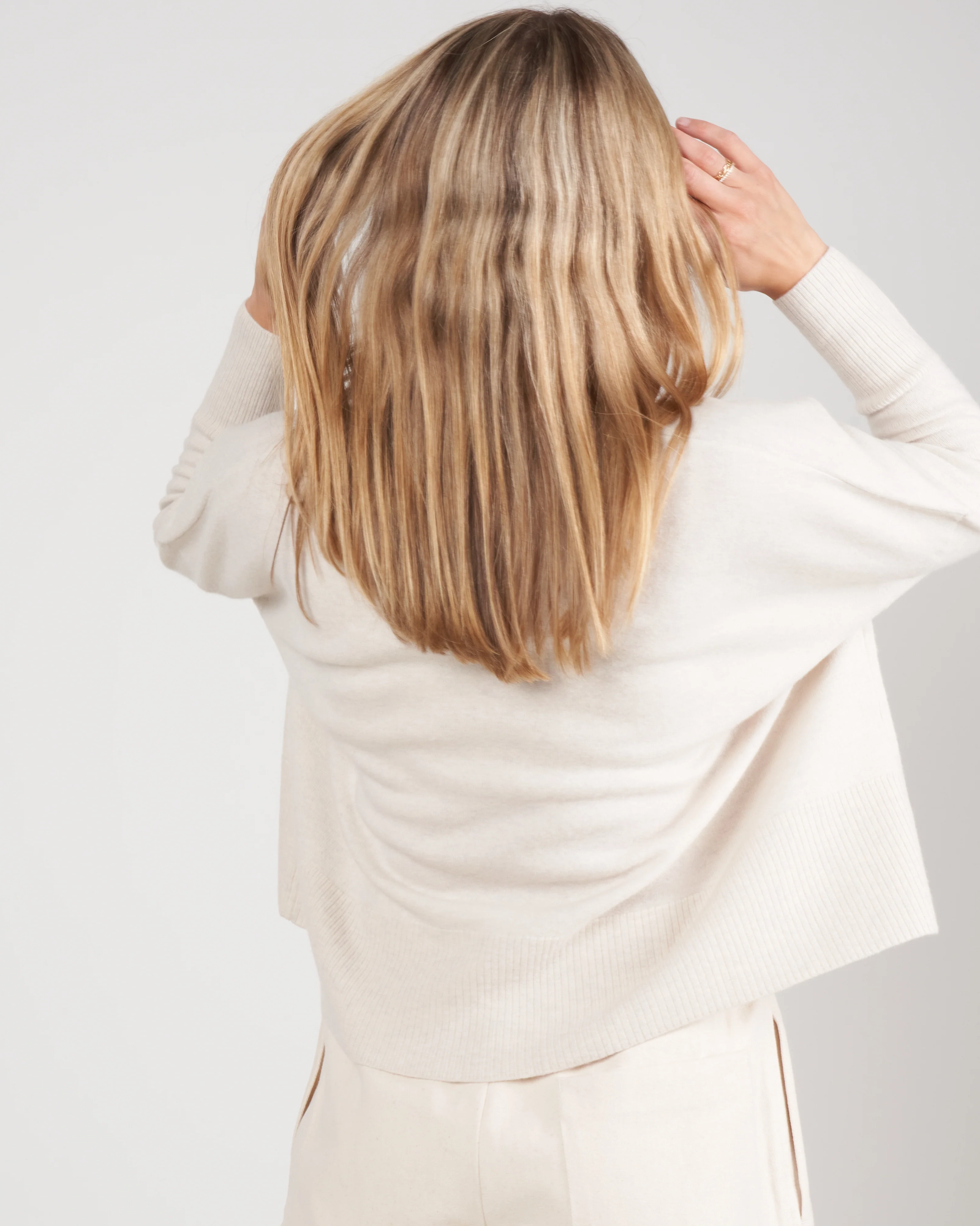 merino vneck sweater - off white - Image 3