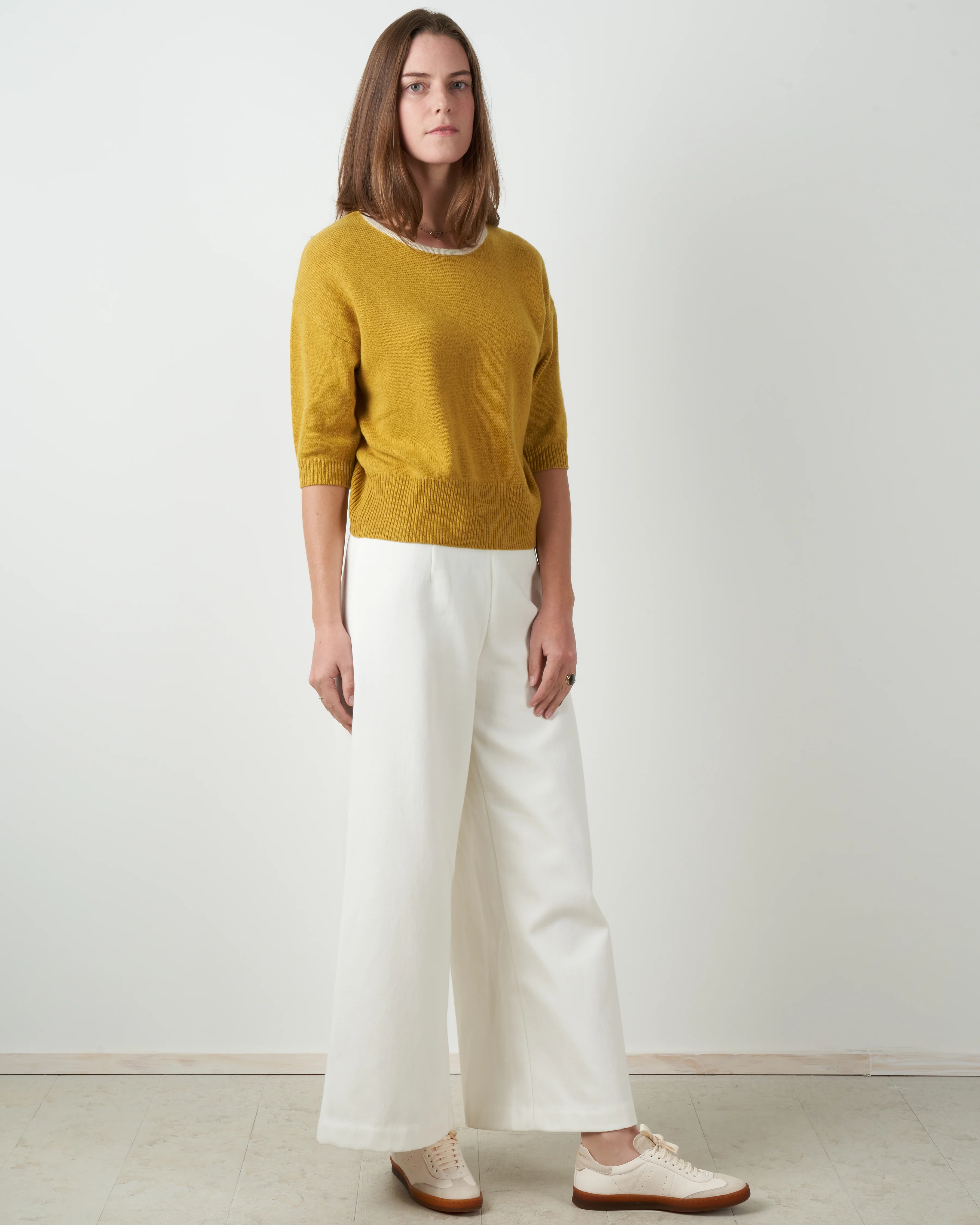 mid sleeve pullover - mustard - Image 4