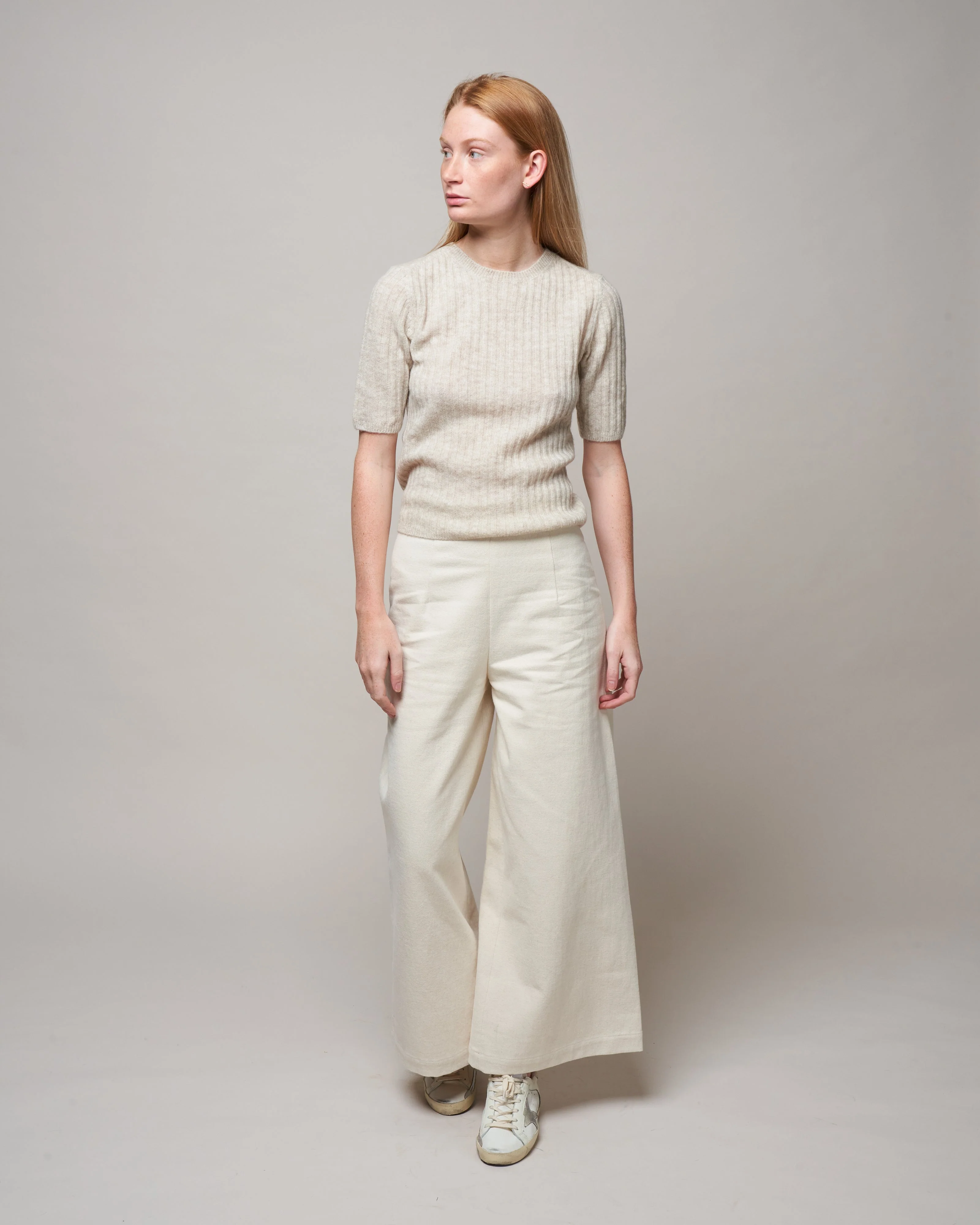 molly ribbed short sleeve - heather dove k001 - Image 2
