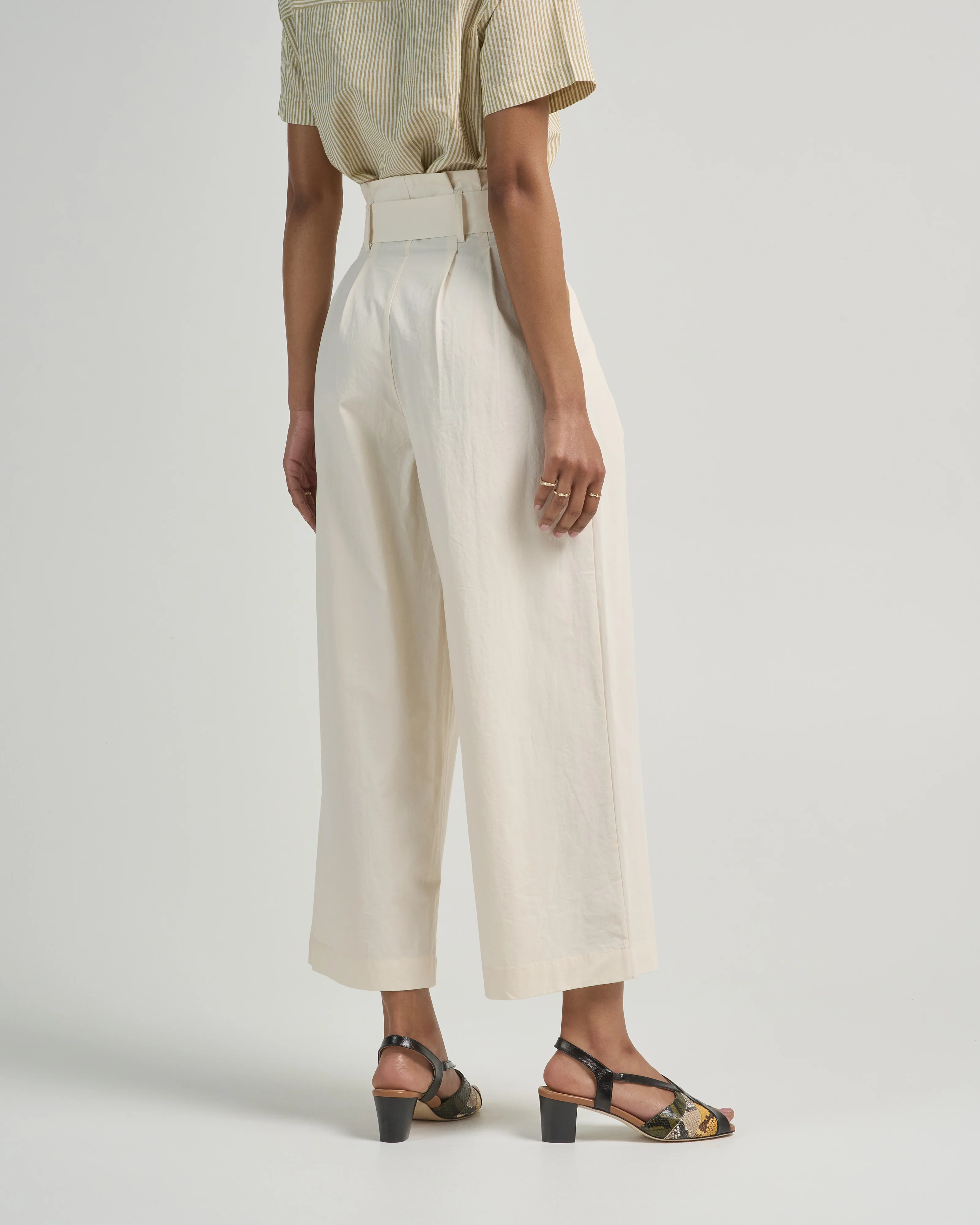 paper bag pleated trouser - Image 4
