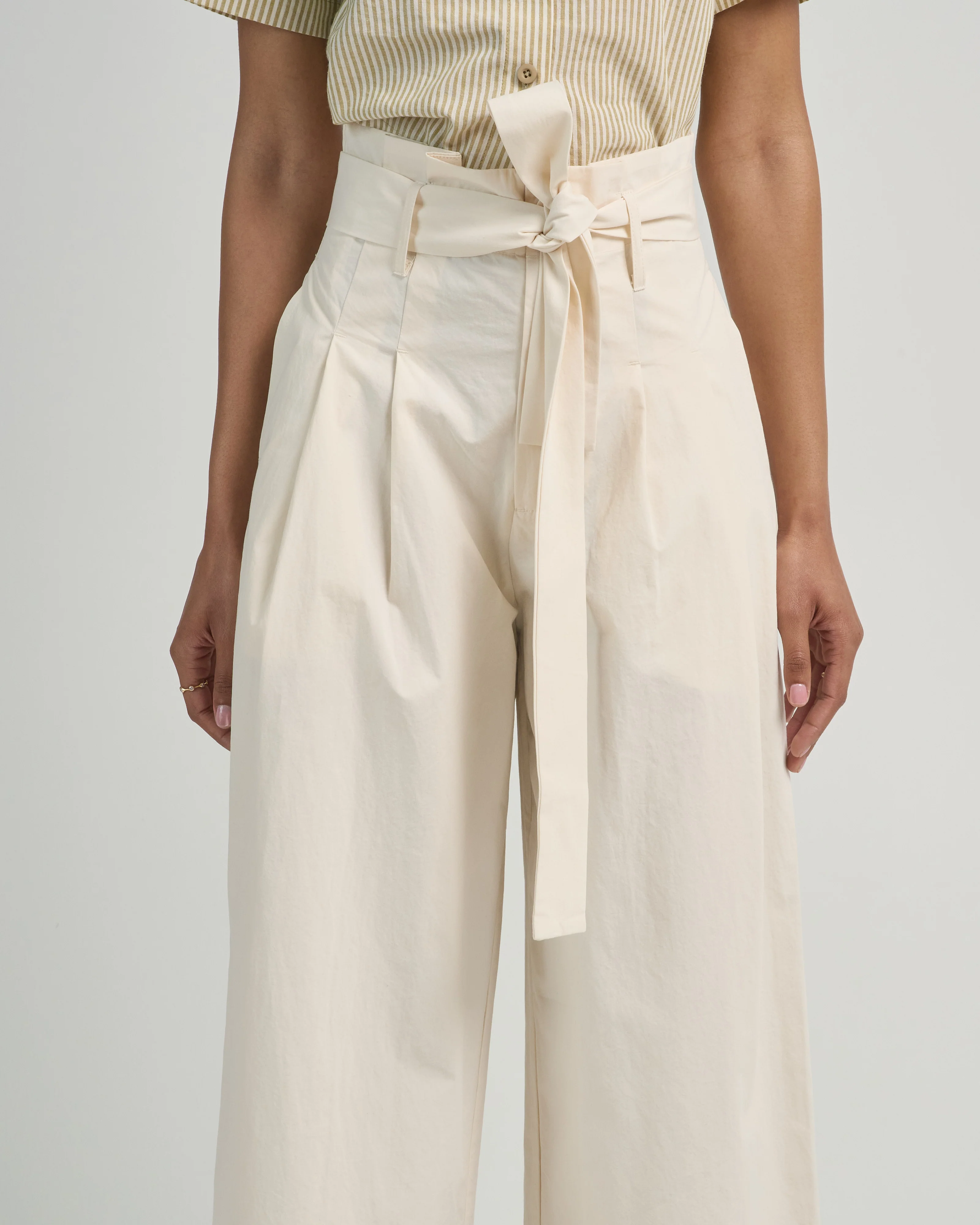 paper bag pleated trouser - Image 5