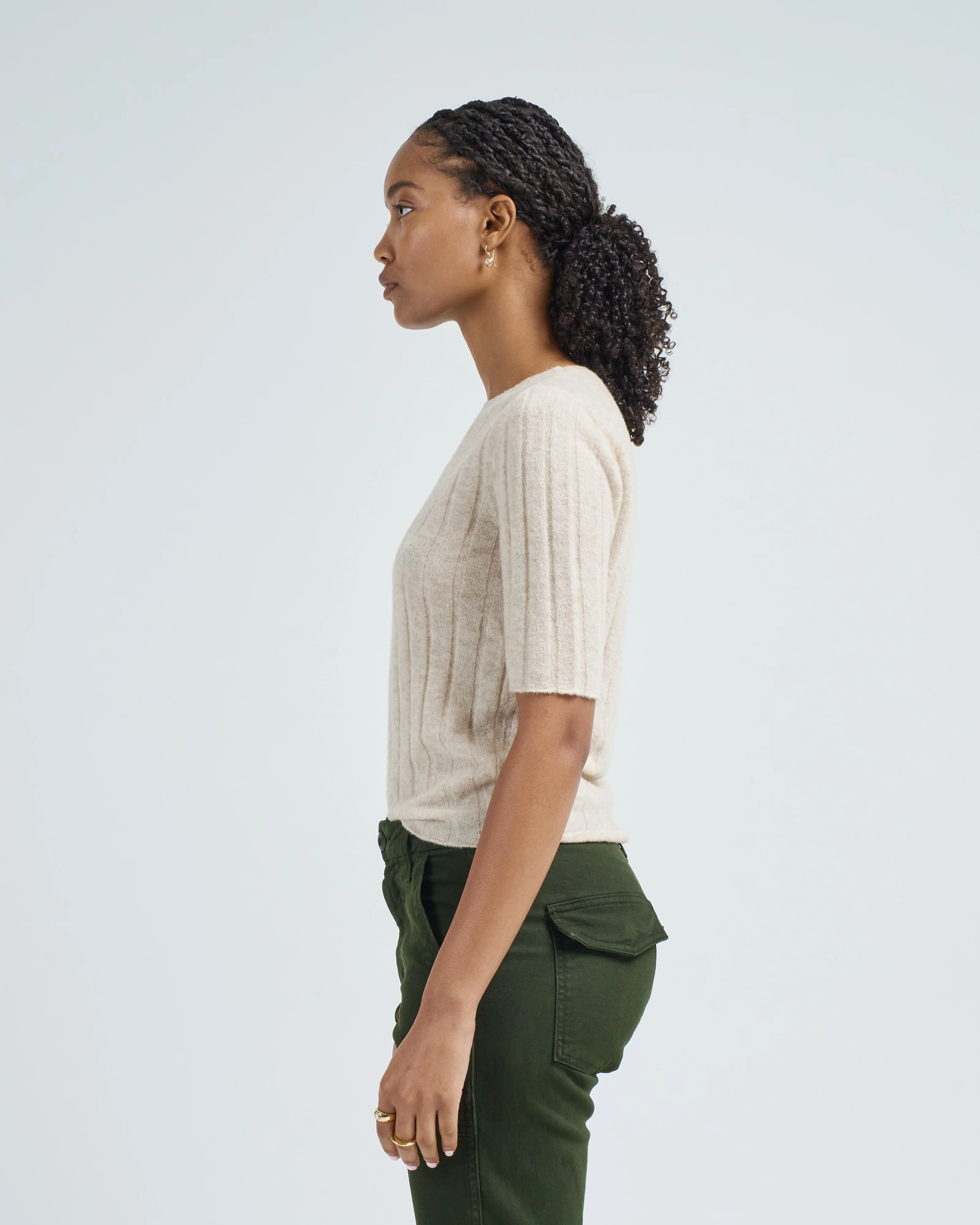 ribbed short sleeves - Image 3