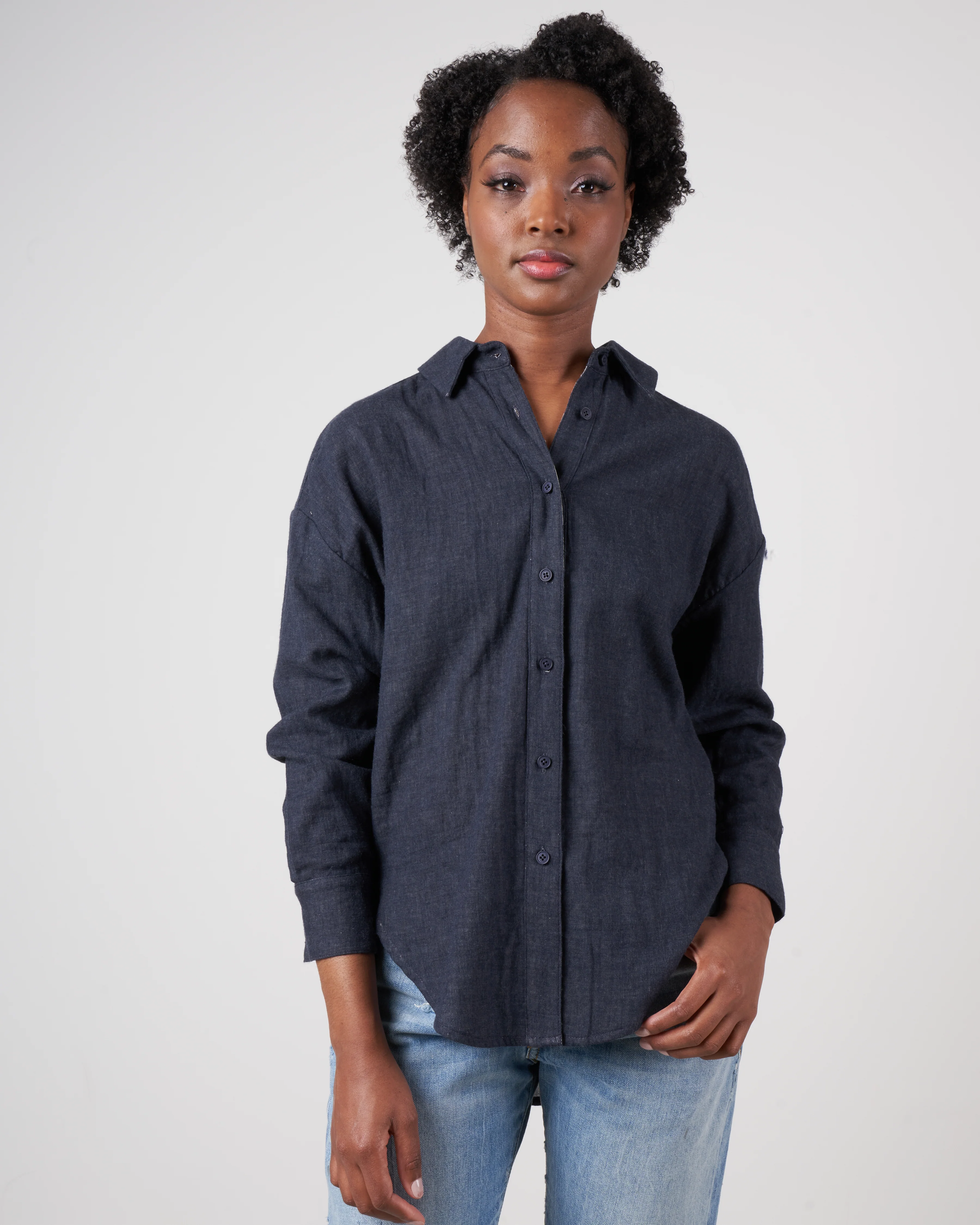 signature dolman shirt - navy - Image 5