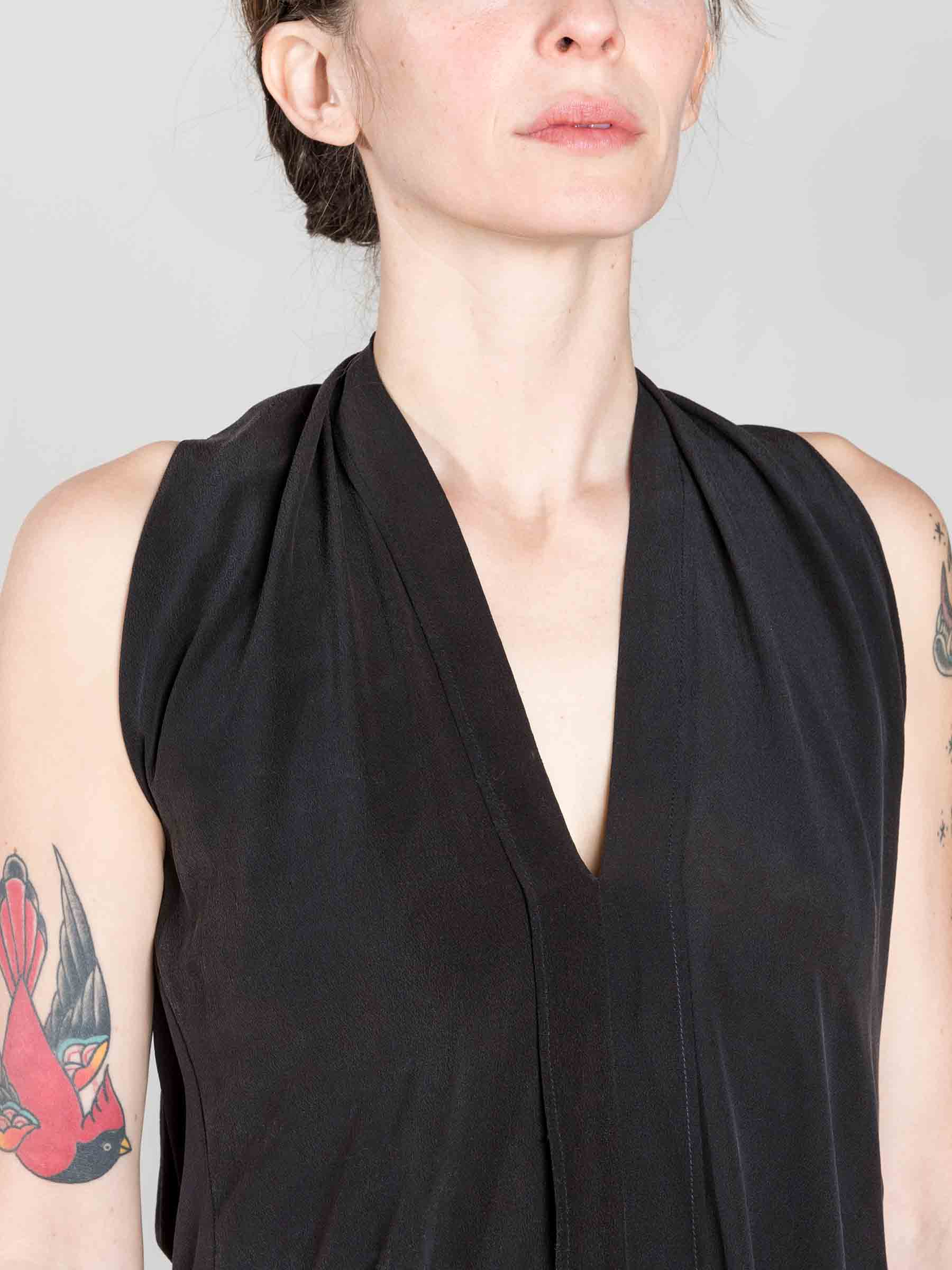 origami dress - black - Image 4