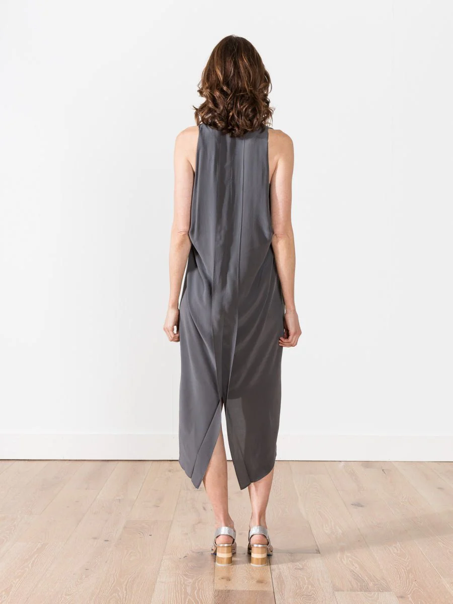 origami dress - grey - Image 3