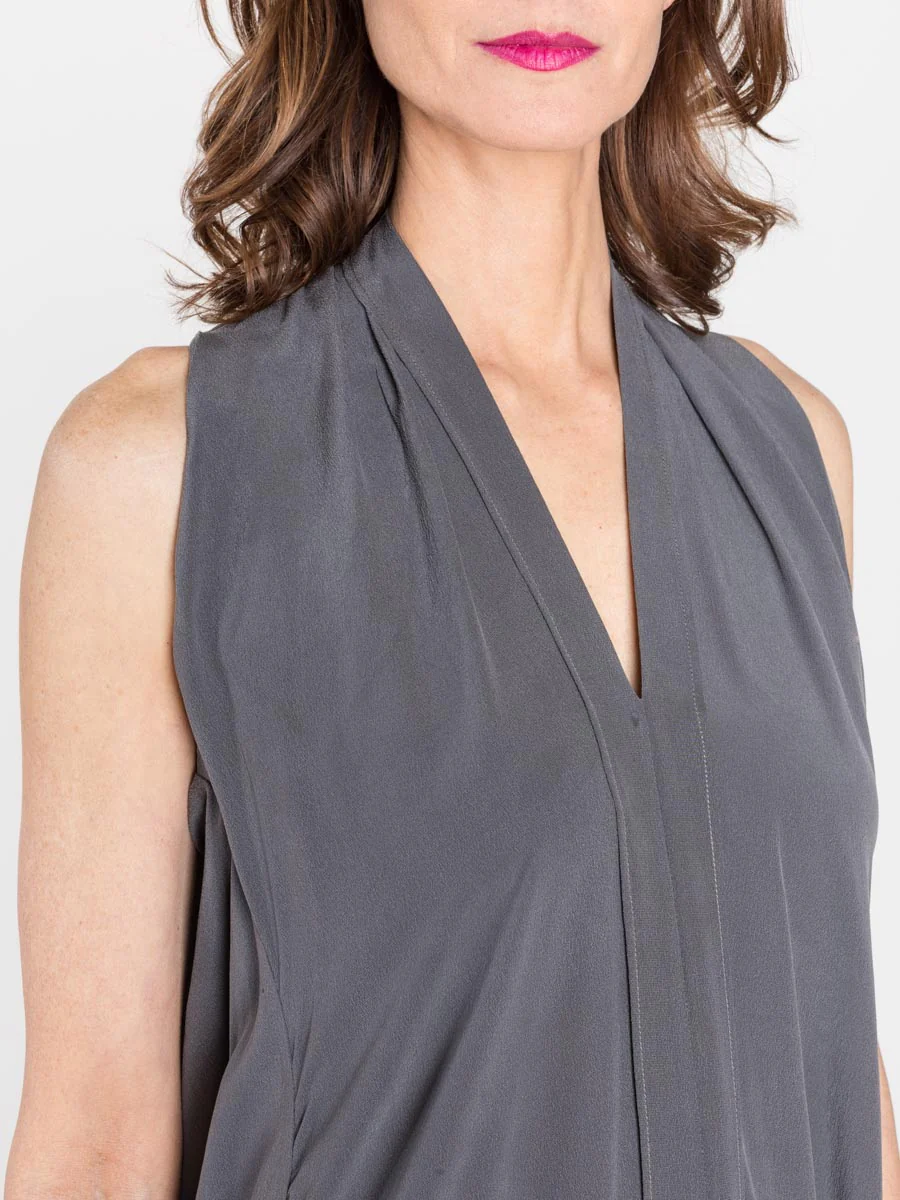 origami dress - grey - Image 4