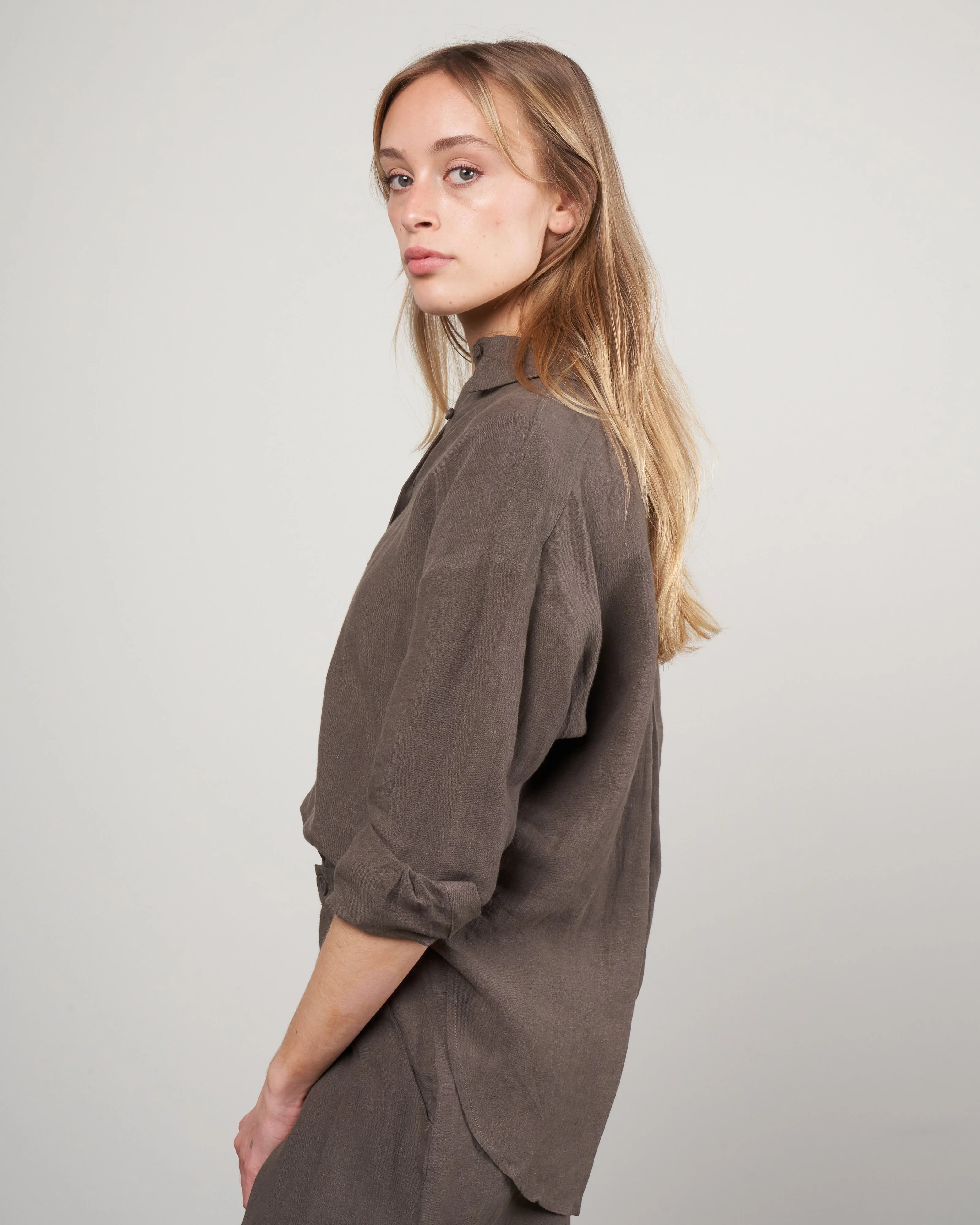 spring dolman shirt - dark oak - Image 3