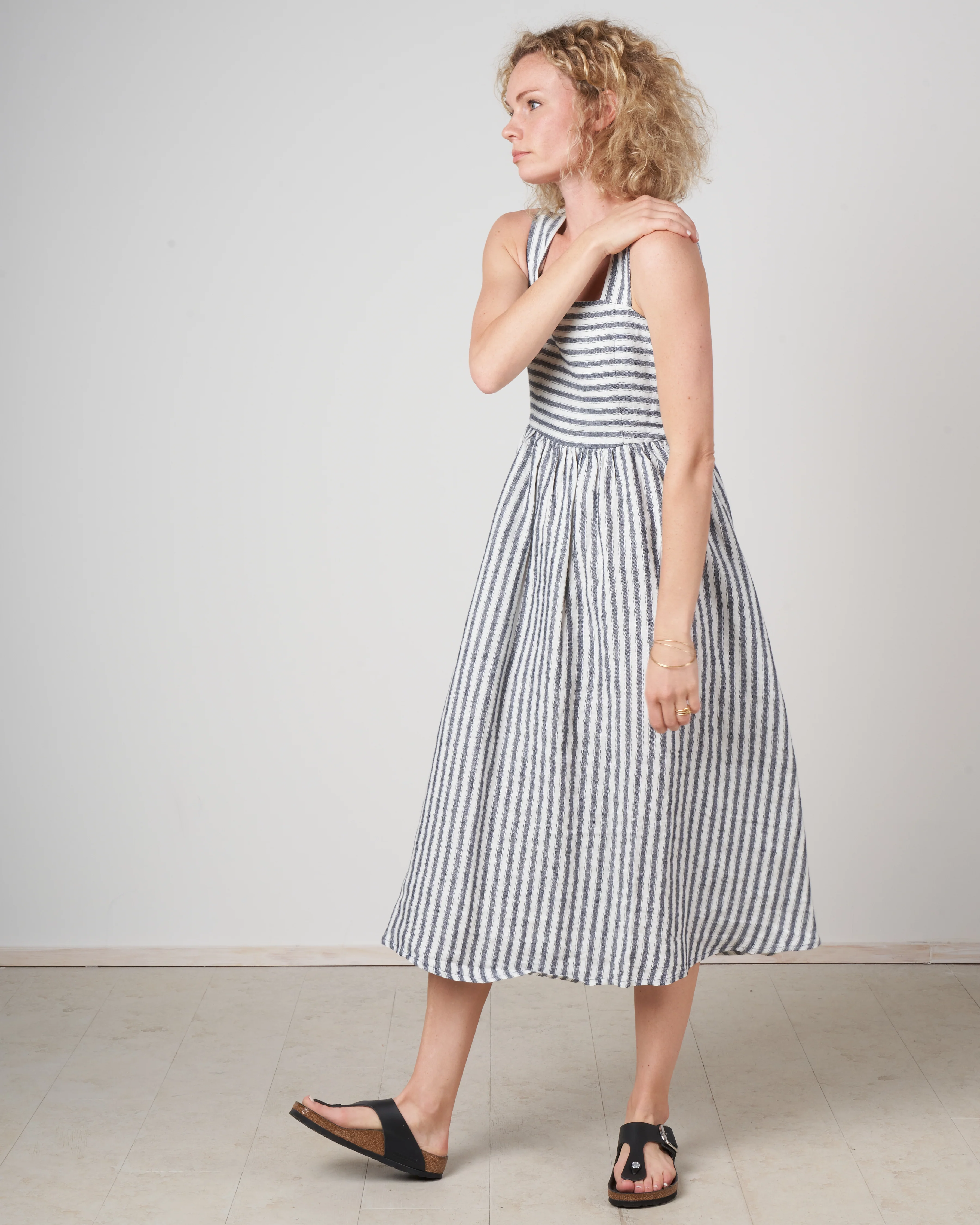 summer sundress - wide stripes - Image 3