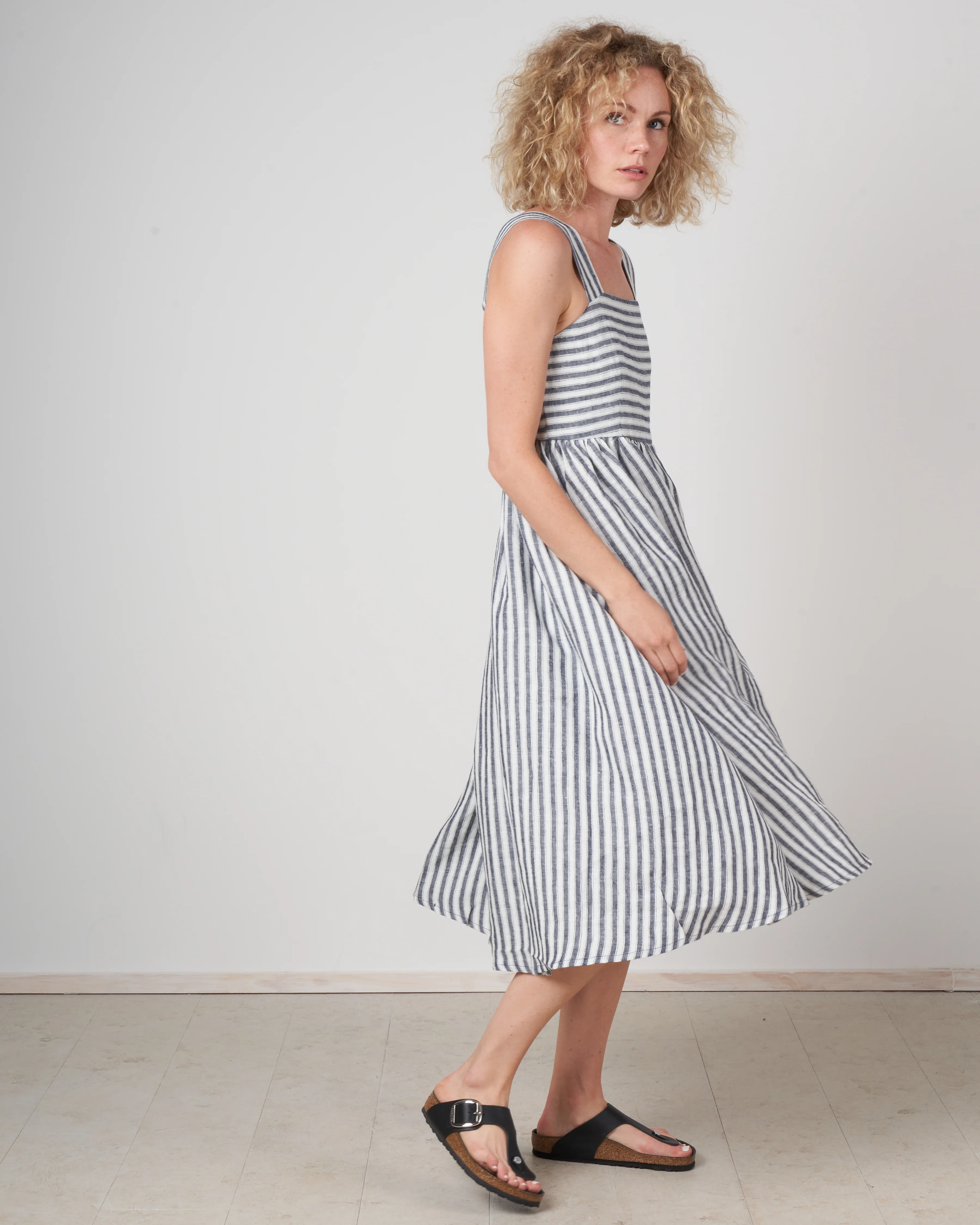 summer sundress - wide stripes - Image 4