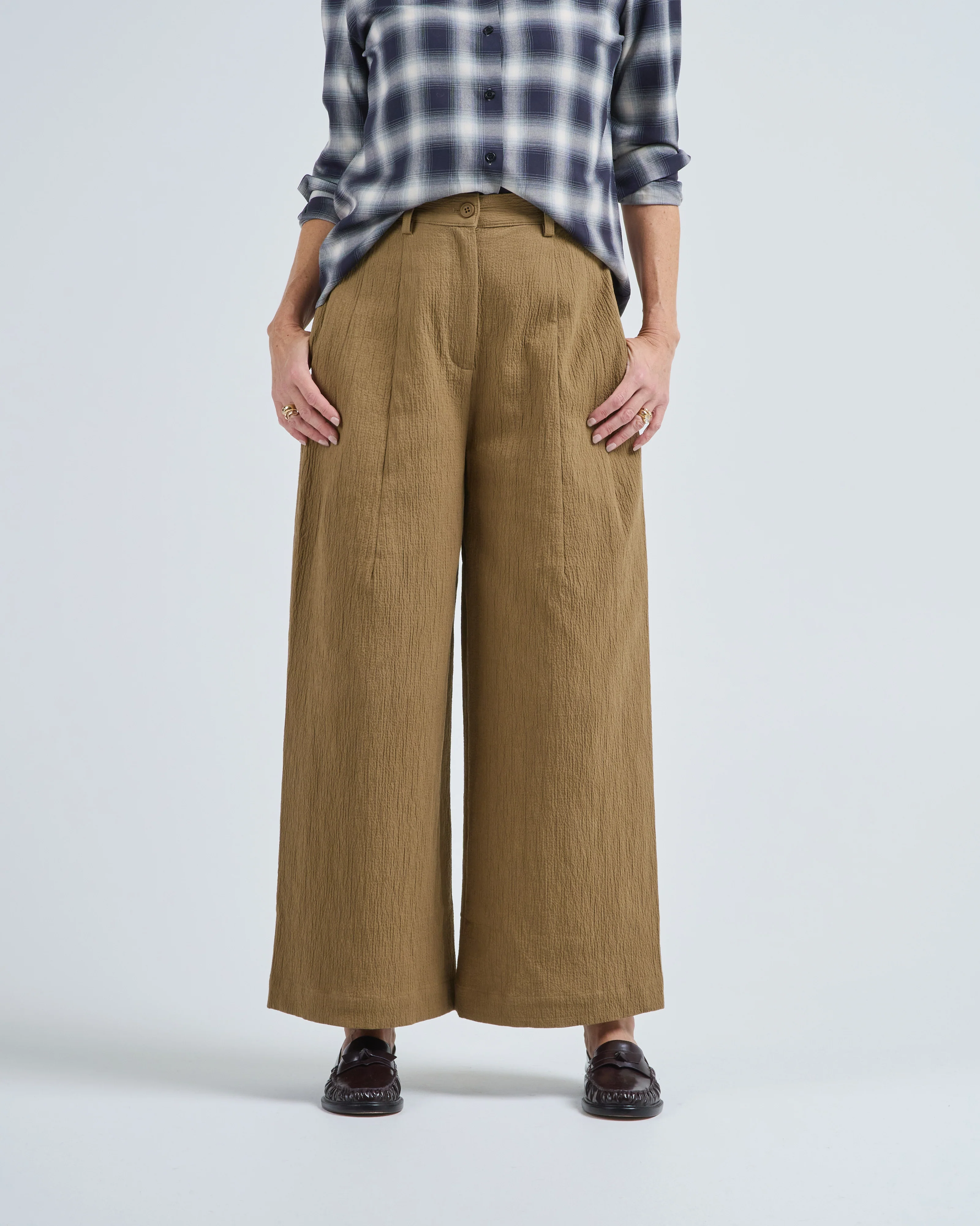 textured wide leg skate trouser - Image 2