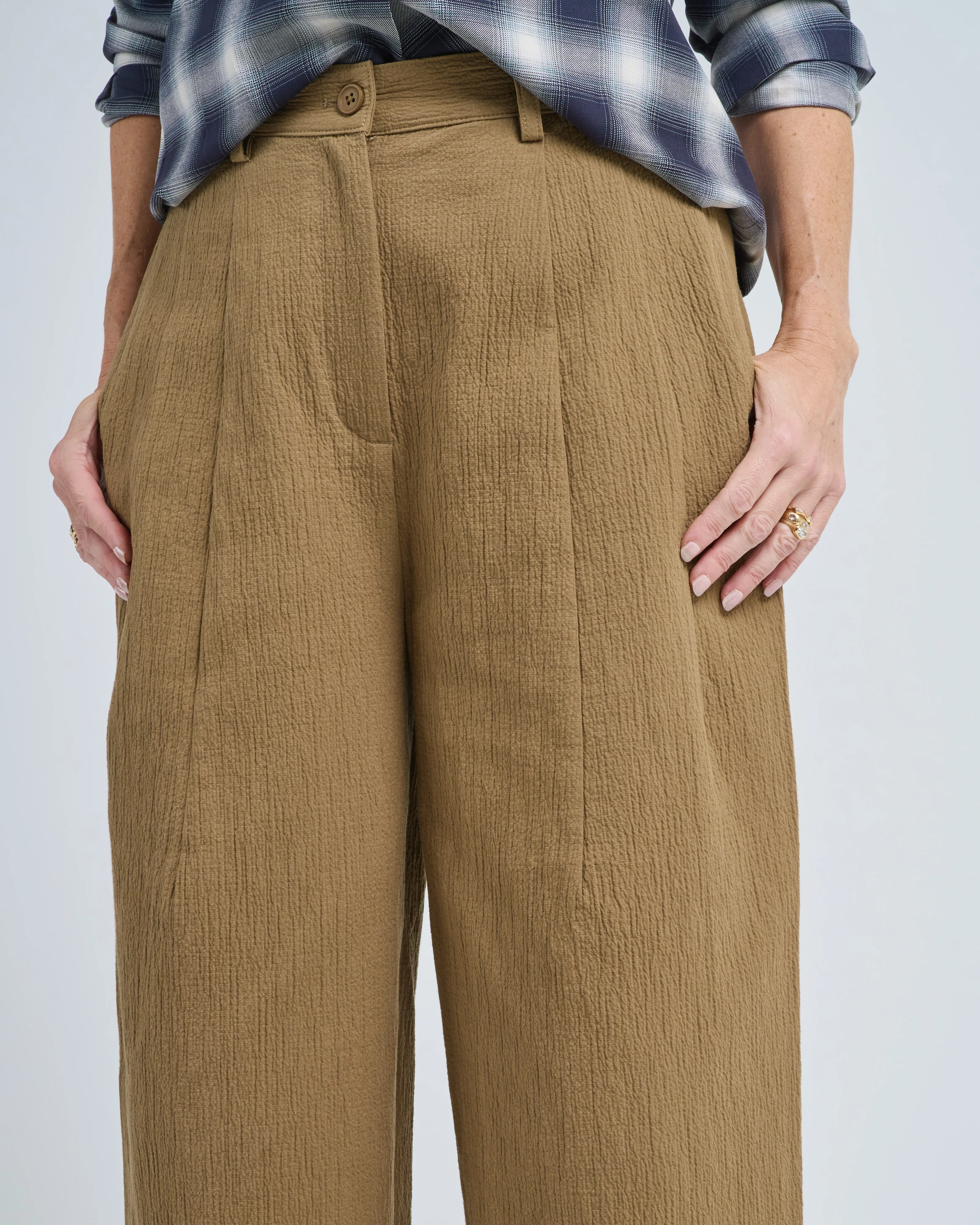 textured wide leg skate trouser - Image 3
