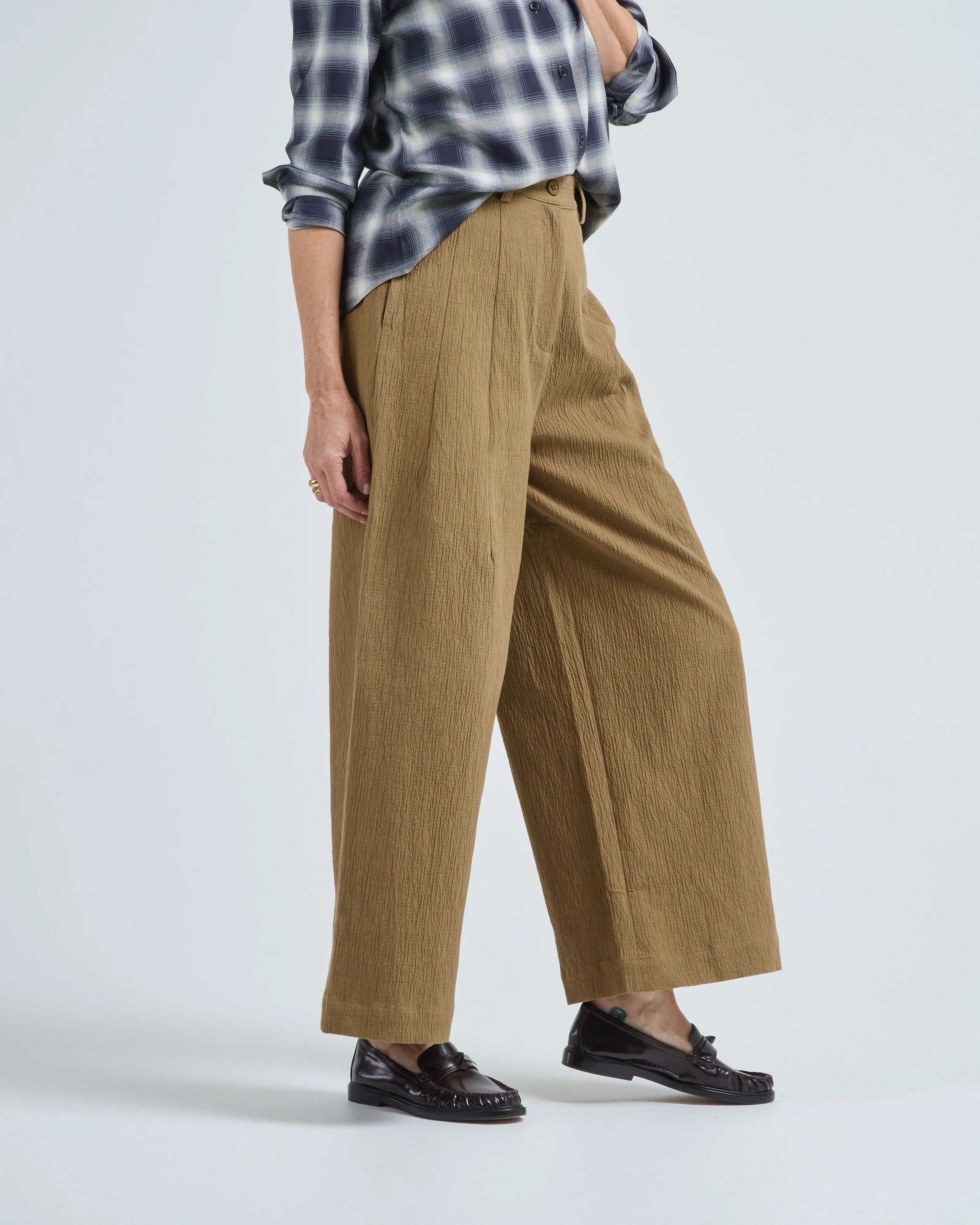 textured wide leg skate trouser - Image 4