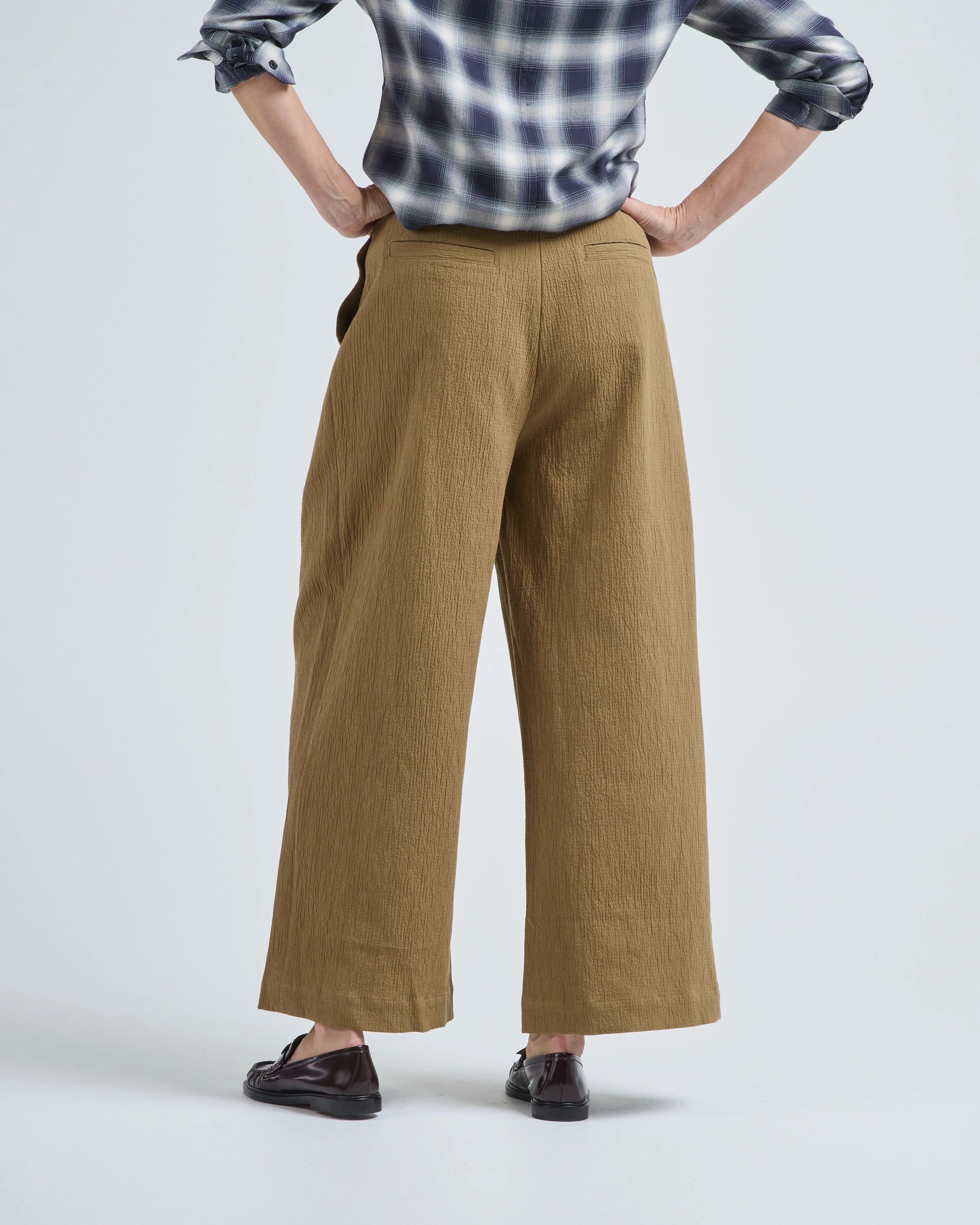 textured wide leg skate trouser - Image 5