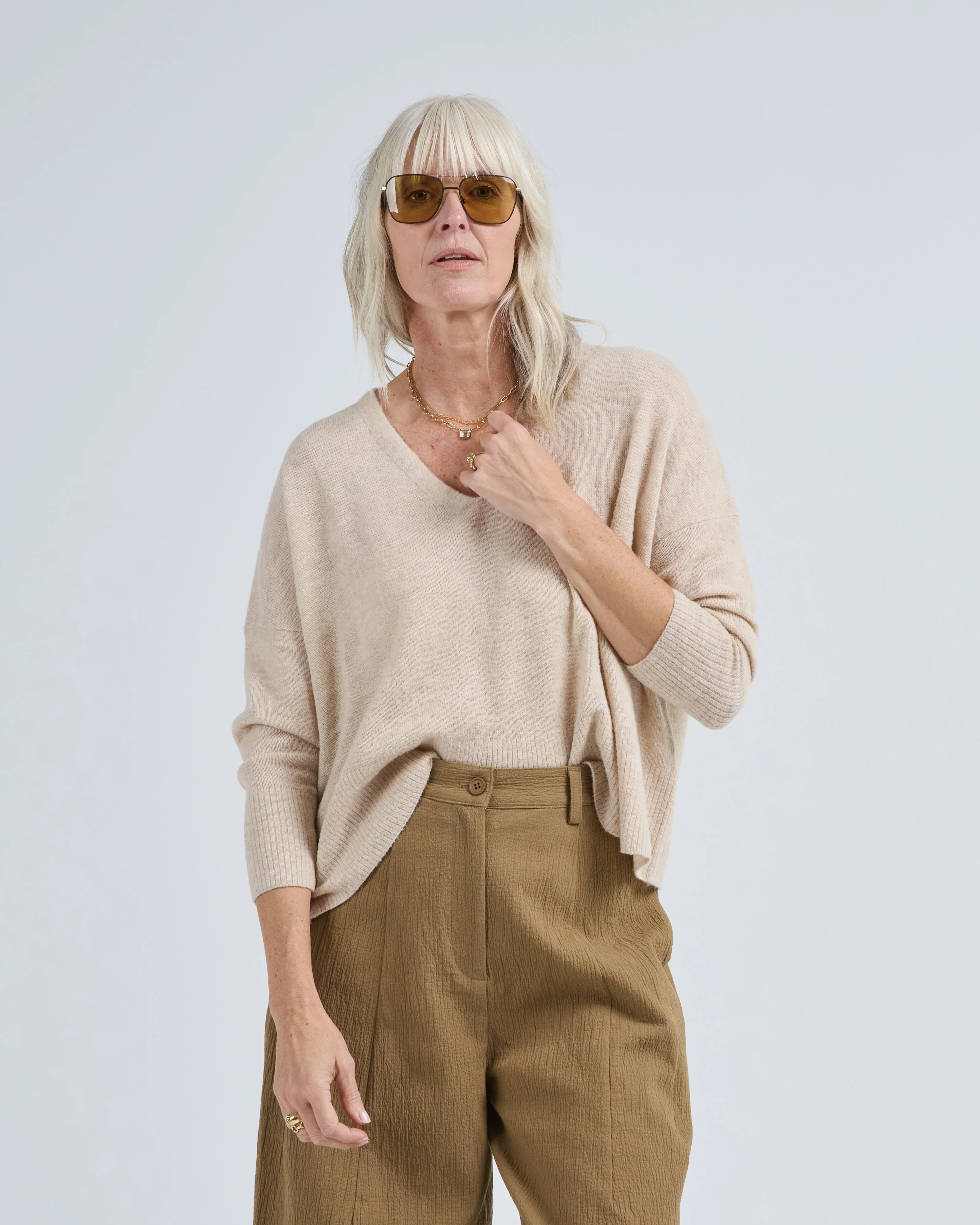 v-neck sweater - Image 3