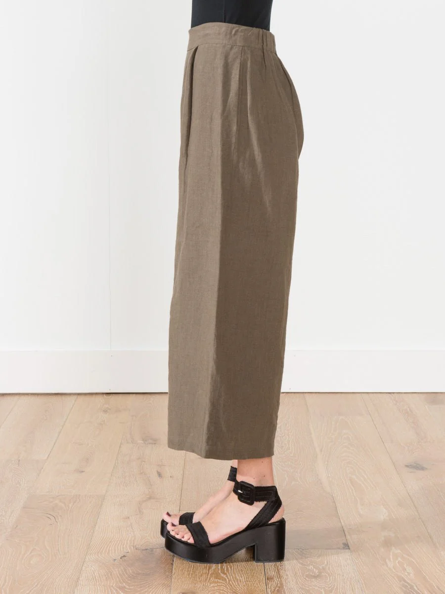 wide leg pant - moss - Image 2