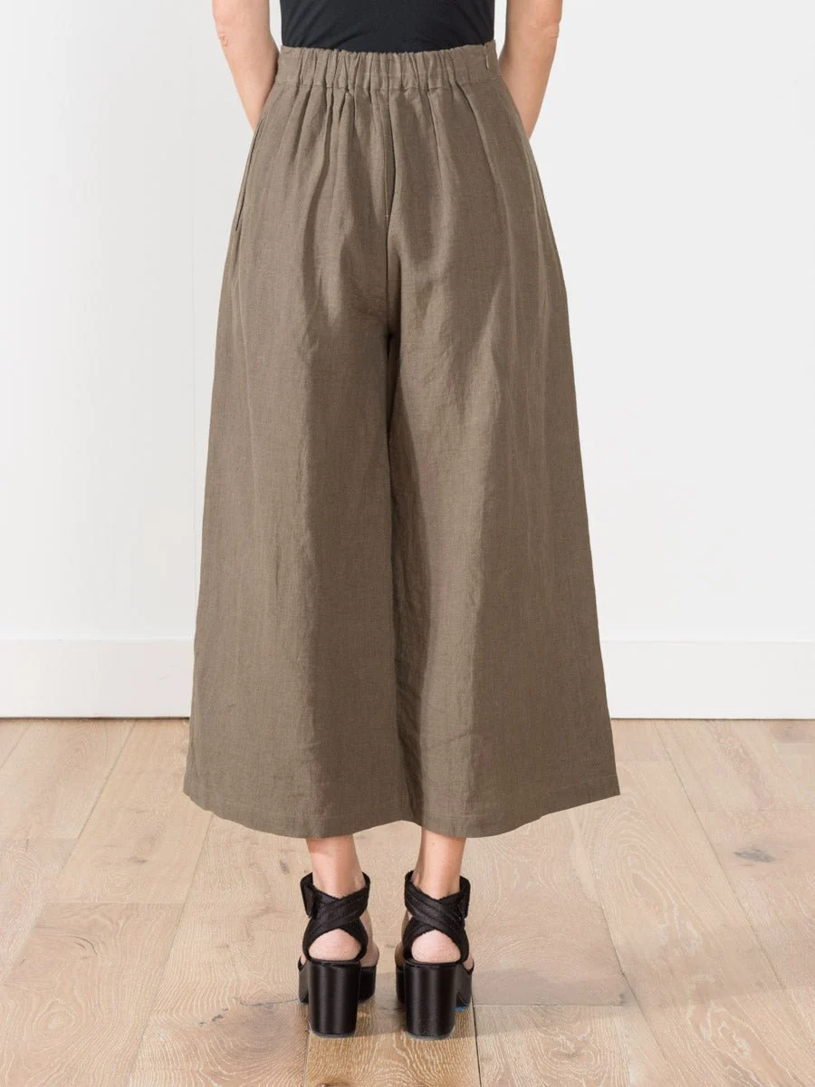 wide leg pant - moss - Image 3