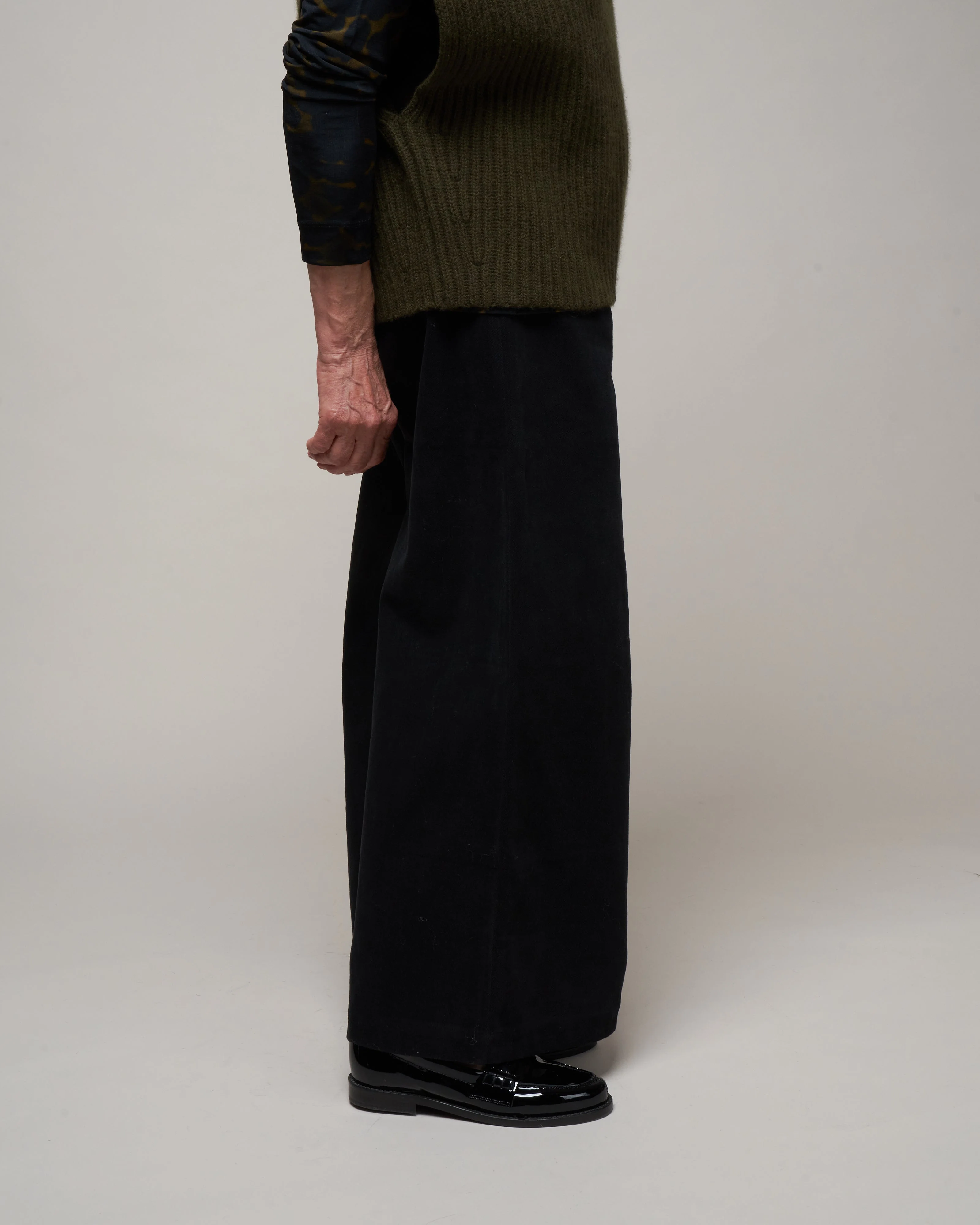 wide leg trouser - black - Image 3