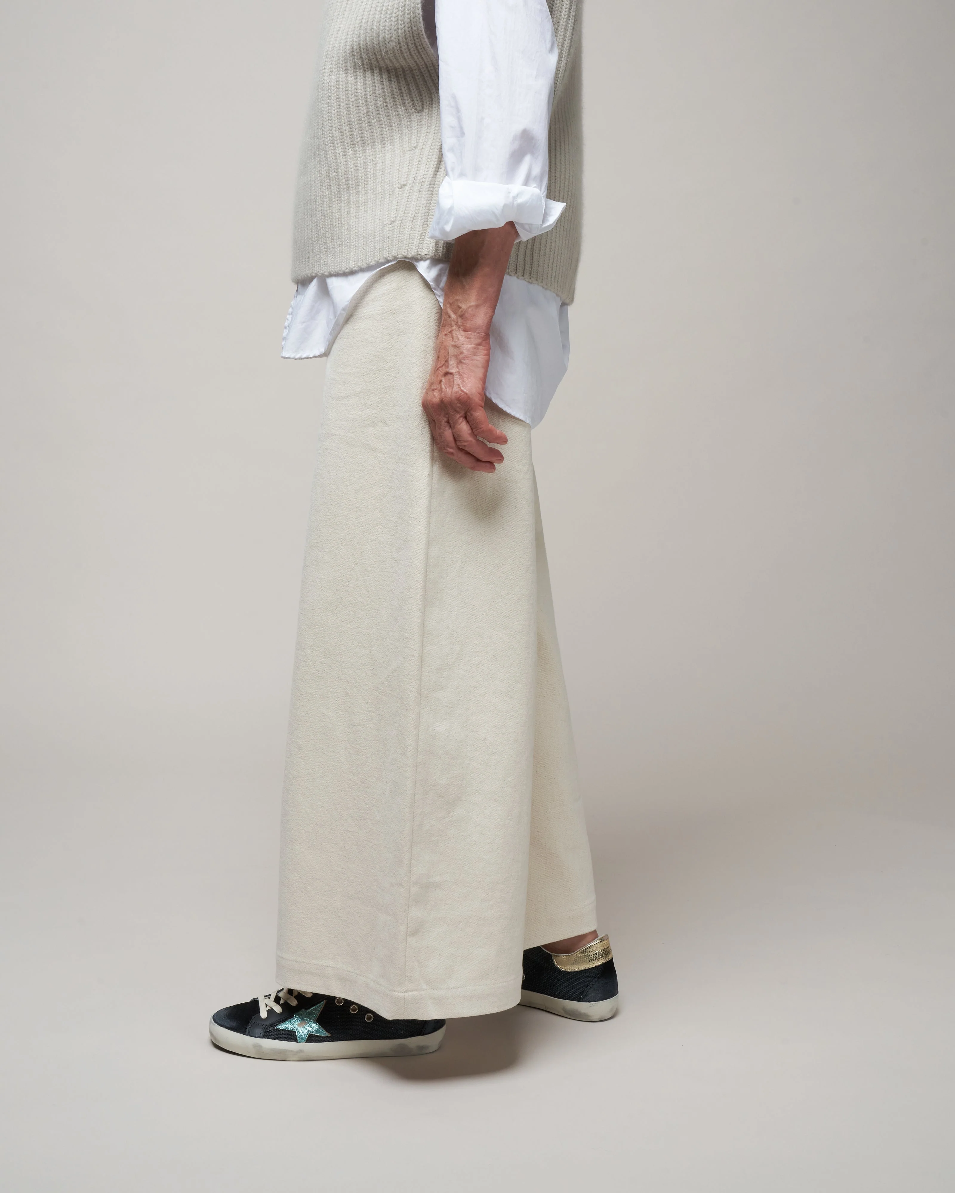 wide leg trouser - bone - Image 3