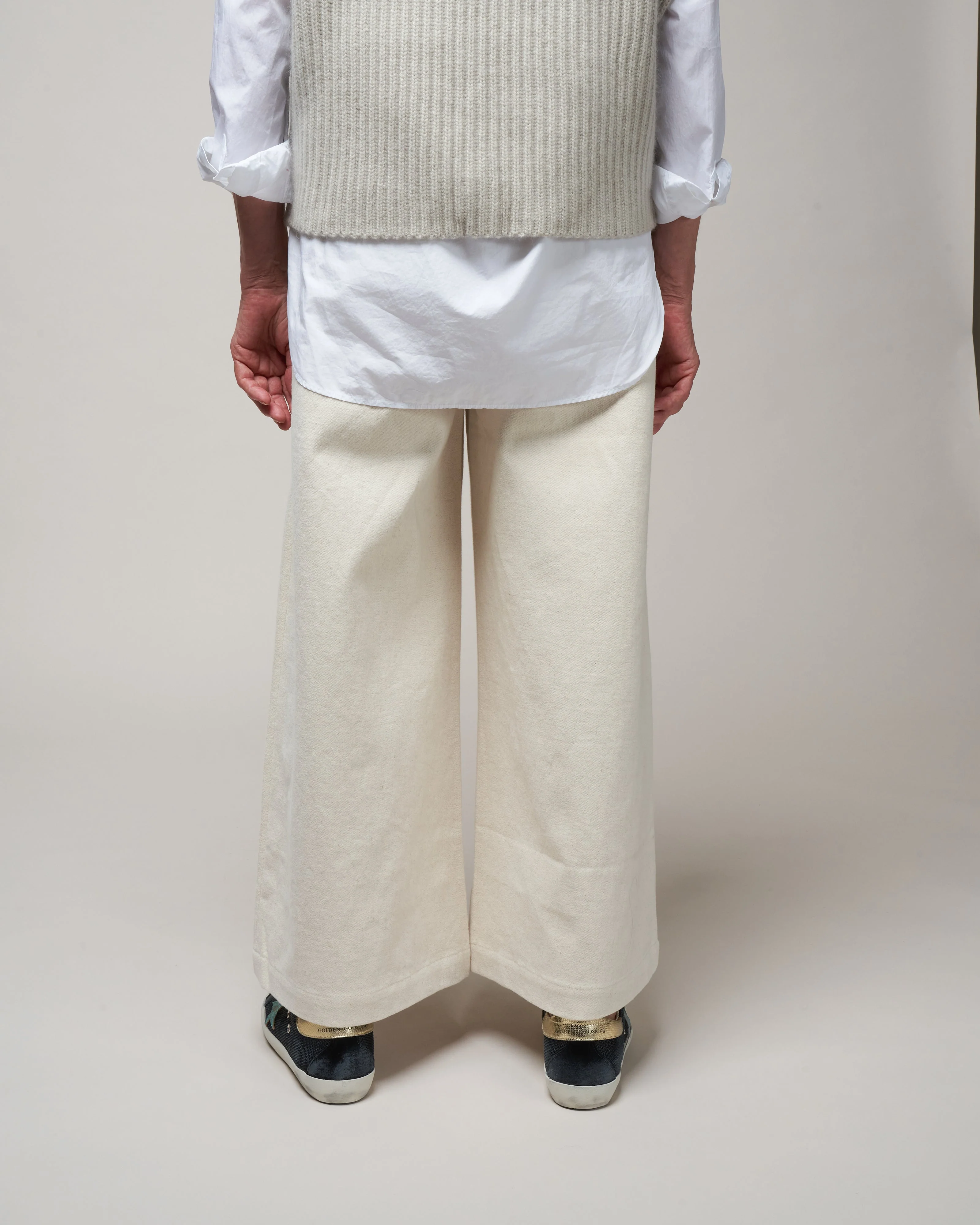 wide leg trouser - bone - Image 4