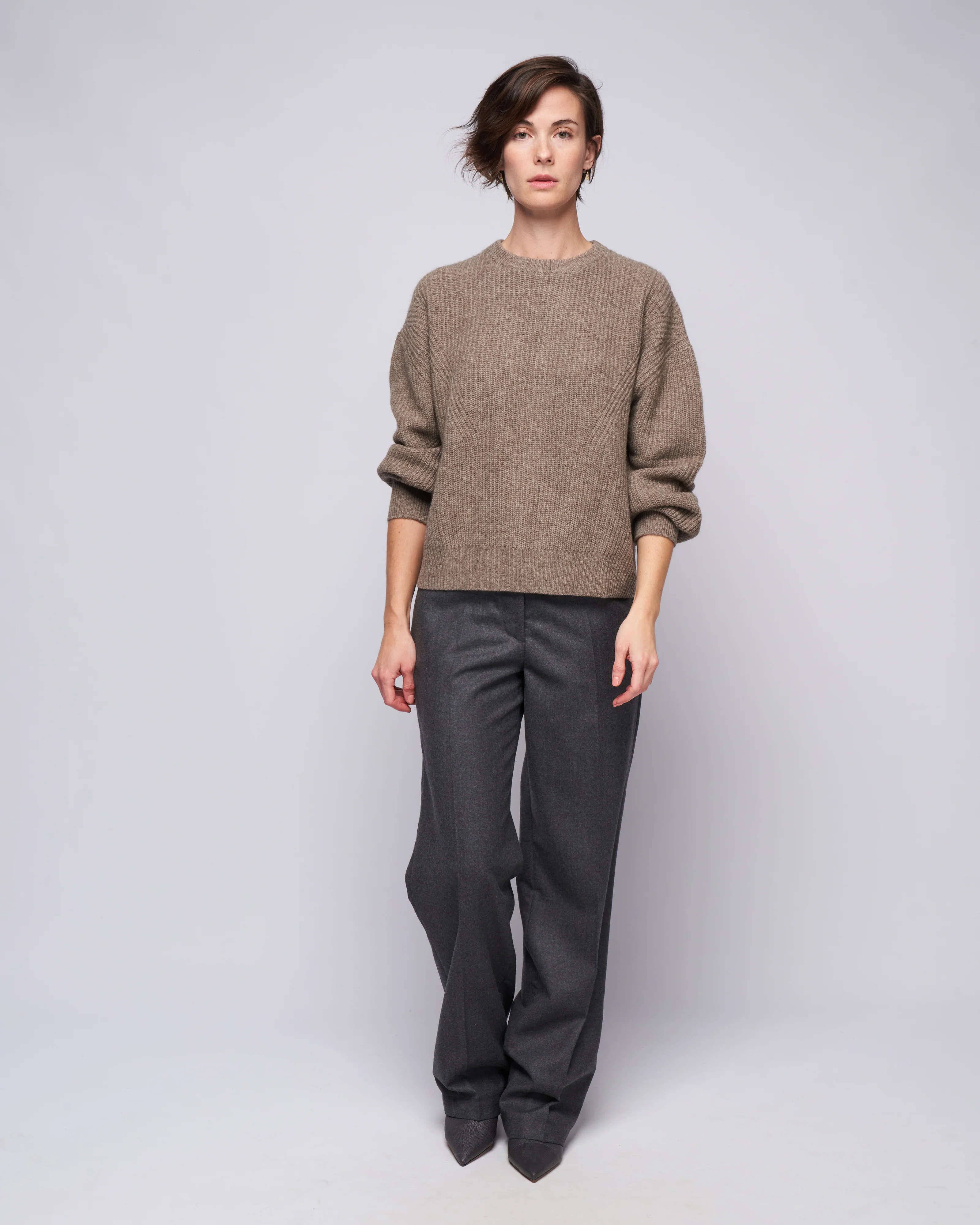 yak poet sleeve sweater - taupe - Image 2