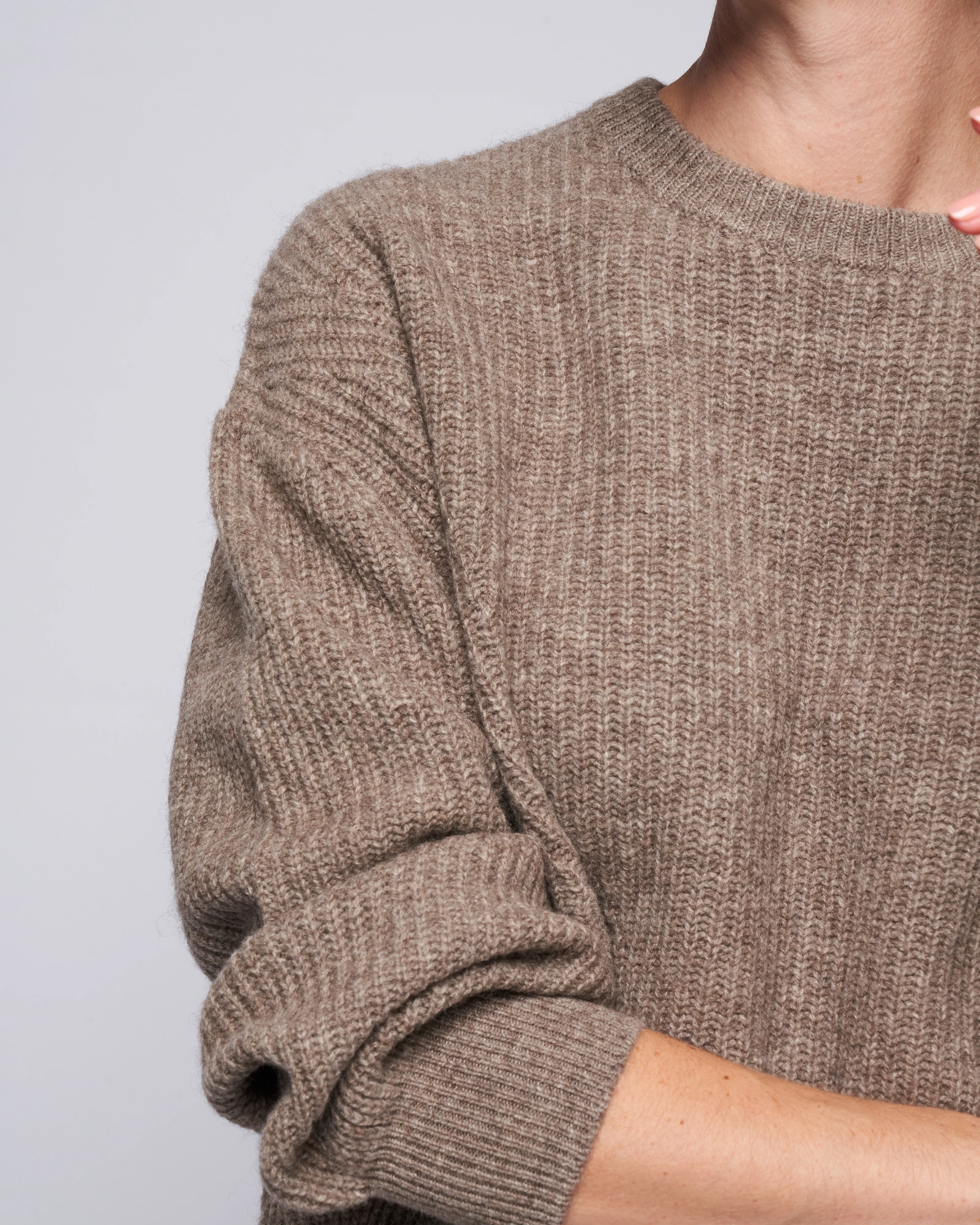 yak poet sleeve sweater - taupe - Image 5