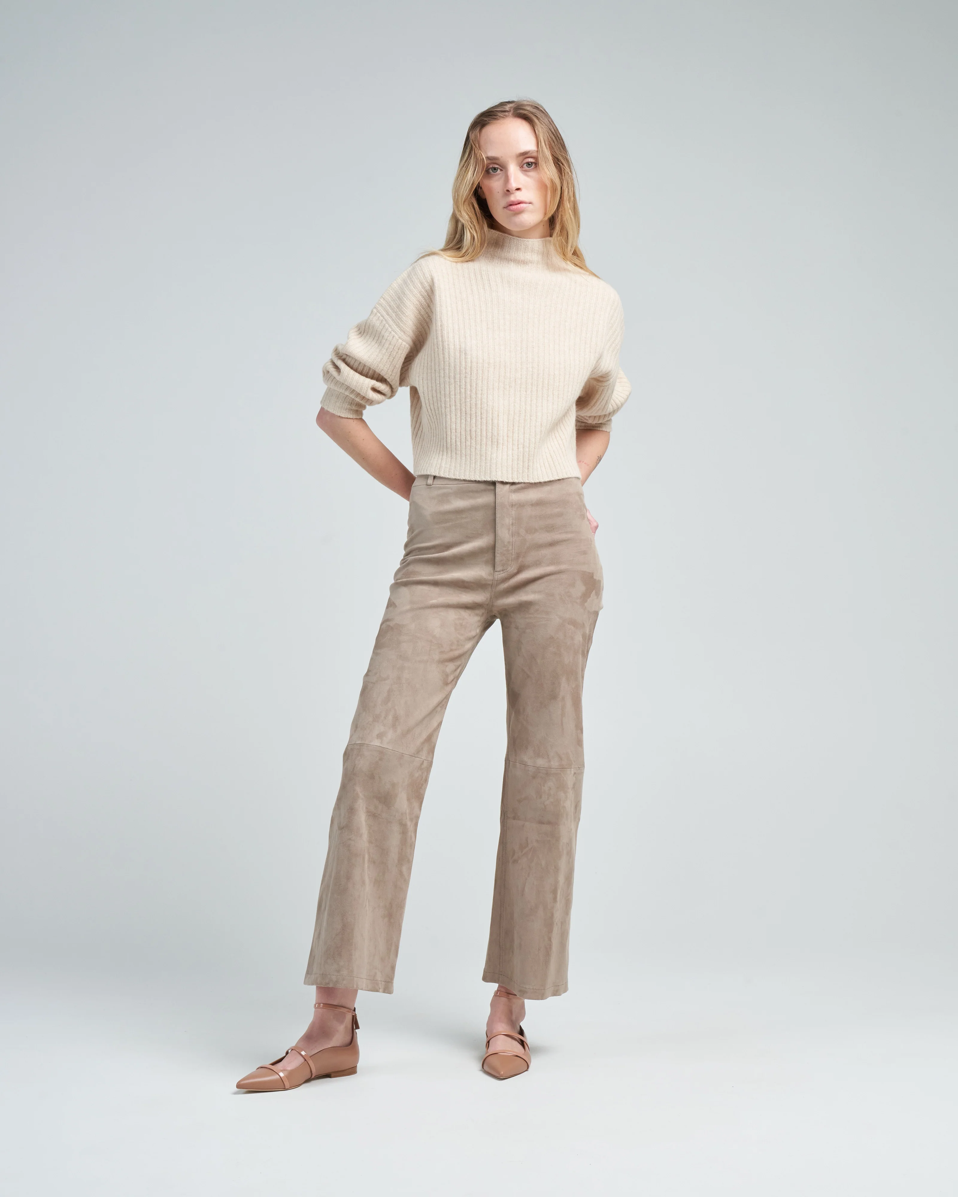 yak rib mock neck sweater - Image 2