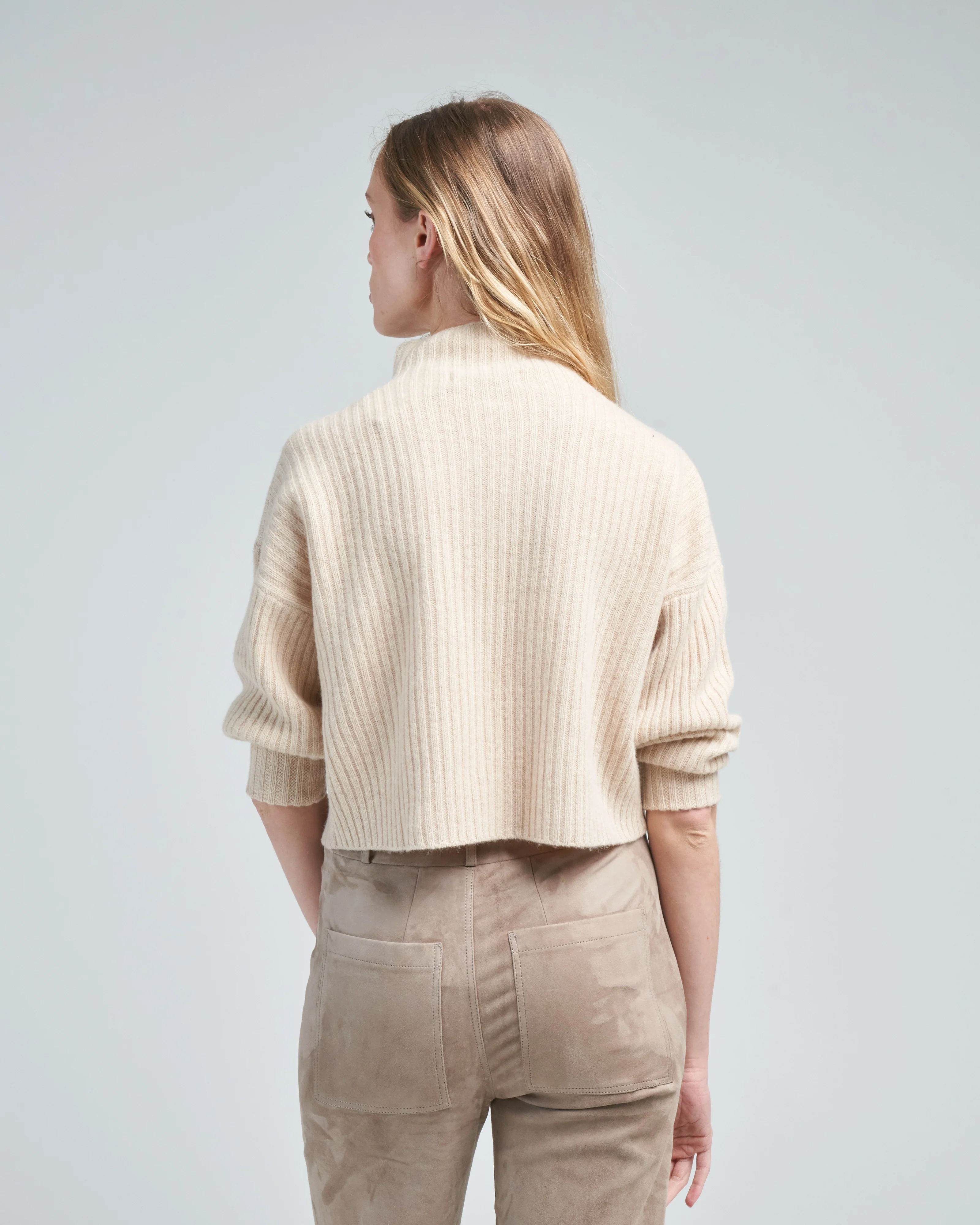 yak rib mock neck sweater - Image 4